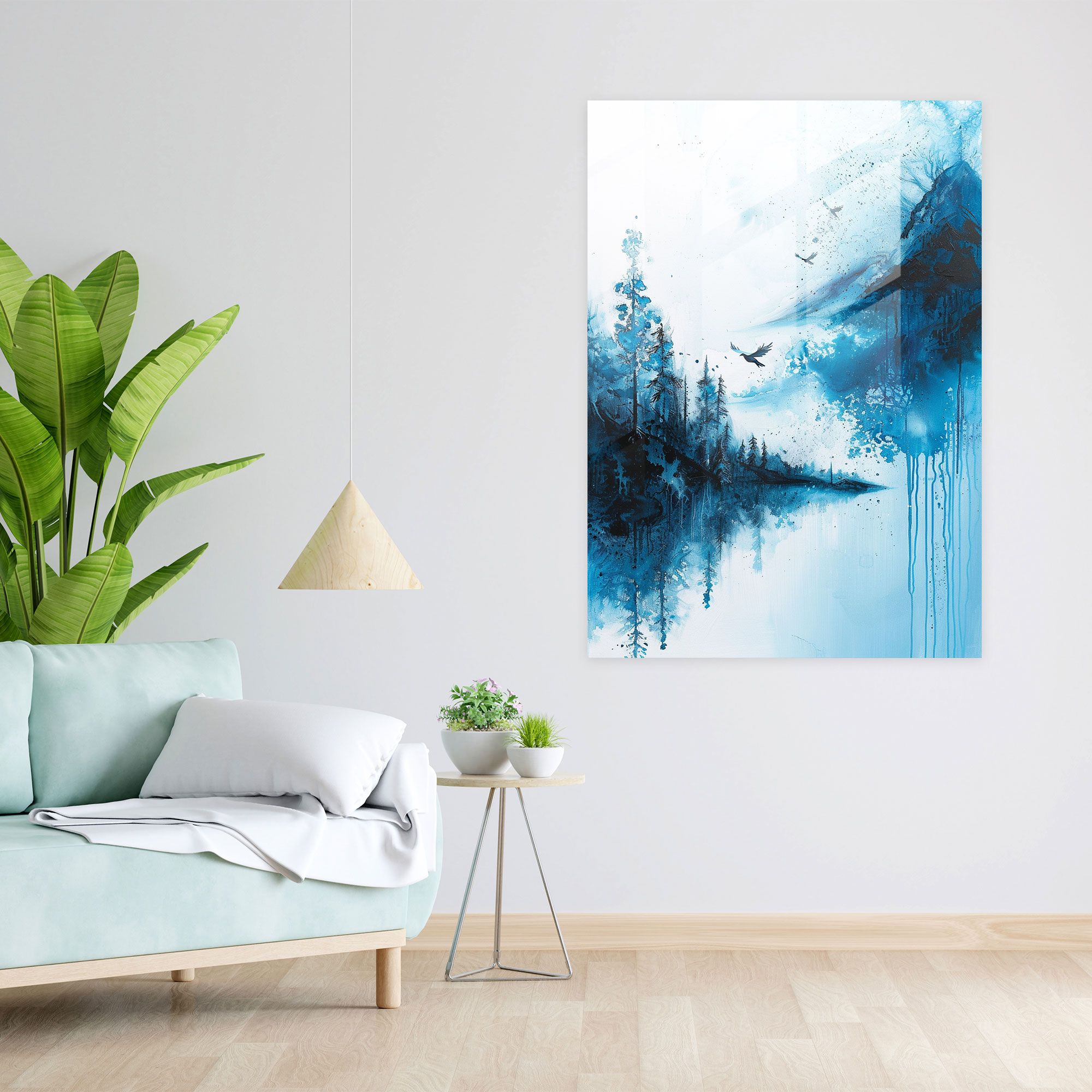 Ashvin Harrison Glass Print - Serene Landscape - Ashvin Harrison, Glass Wall Art, Ashvin Harrison, Glass Print