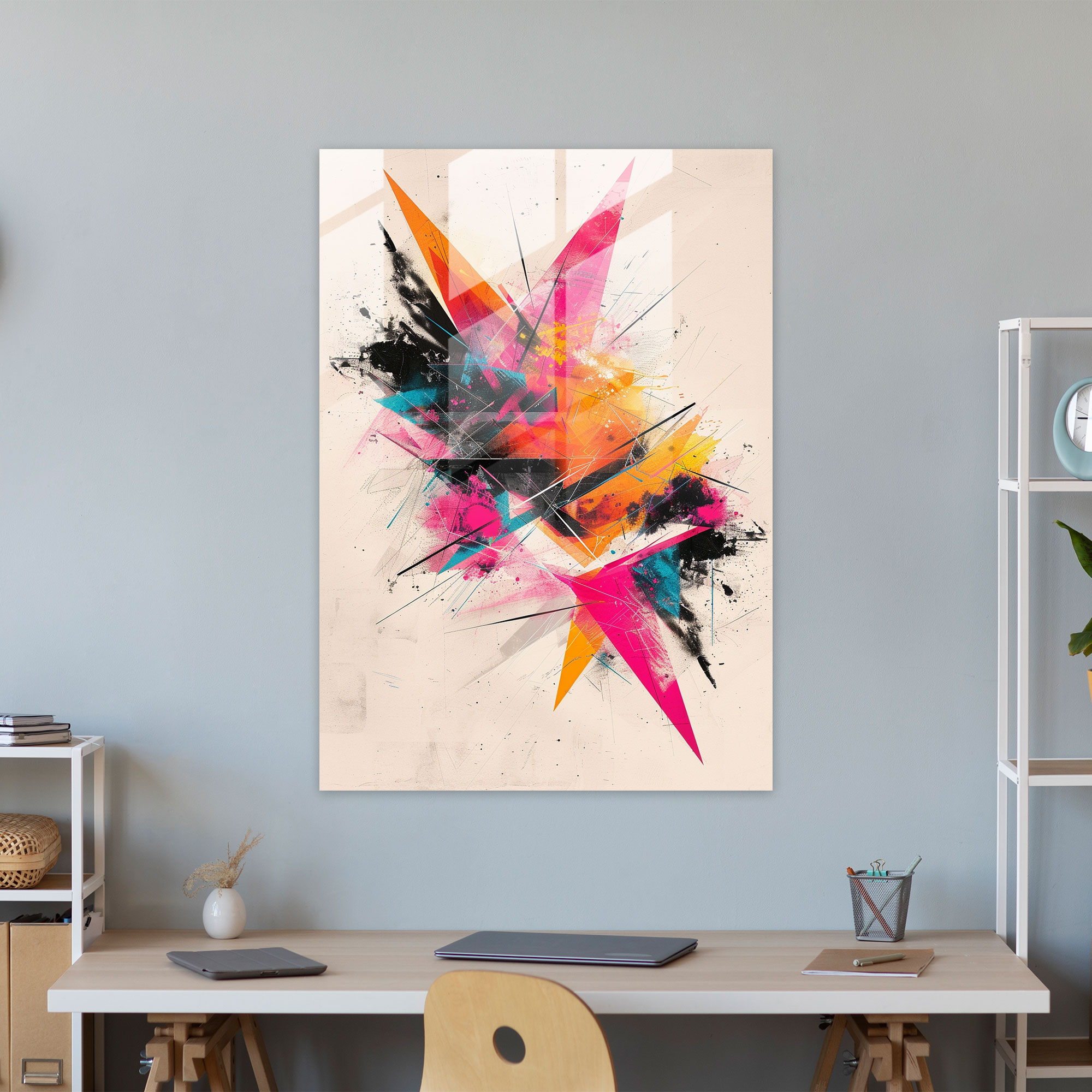 Ashvin Harrison Glass Wall Art - Vibrant Abstract - Ashvin Harrison, Glass Wall Art, Wall Decoration, Glass Art