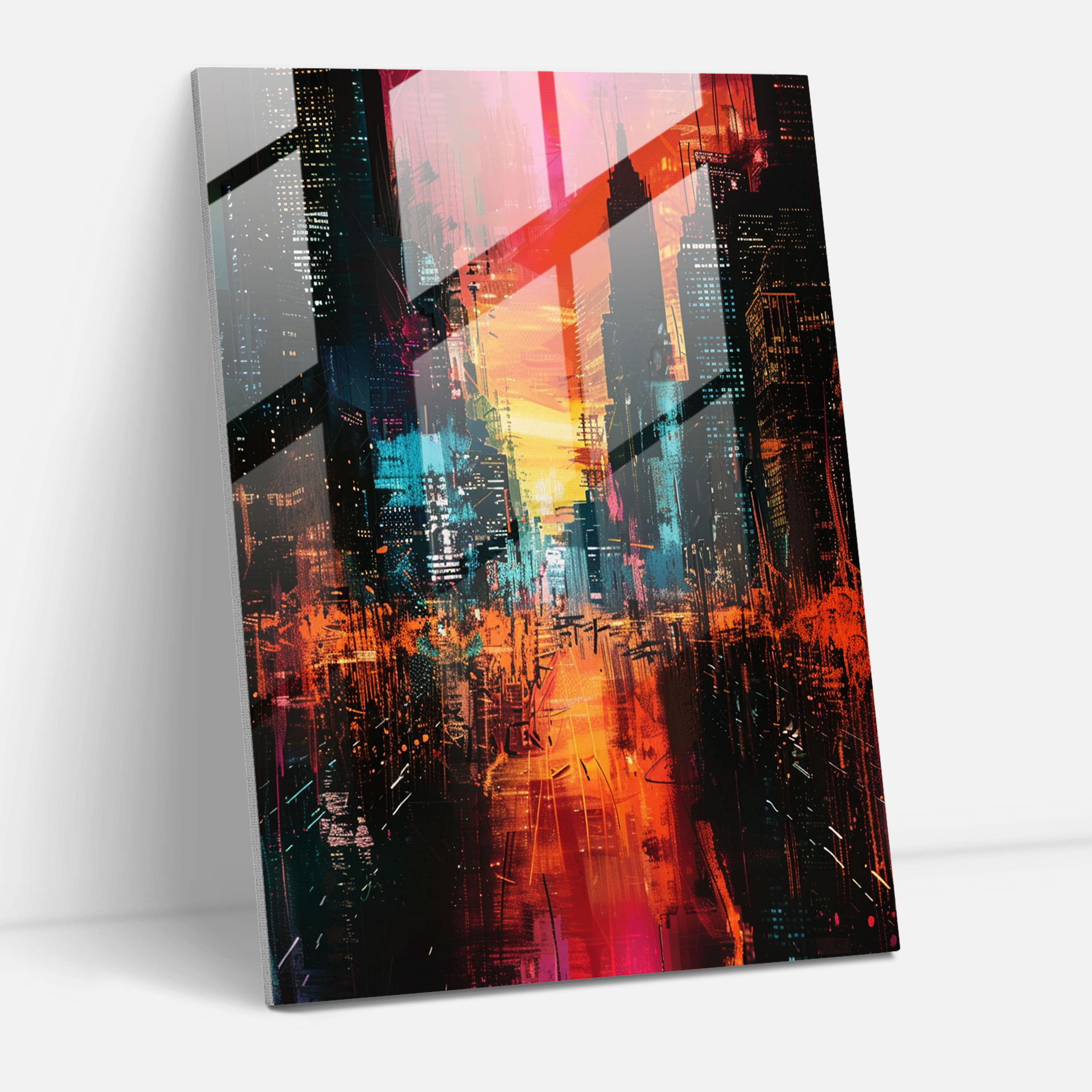 Future City Glass Print - Ashvin Harrison, Wall Decoration, Glass Art, Ashvin Harrison