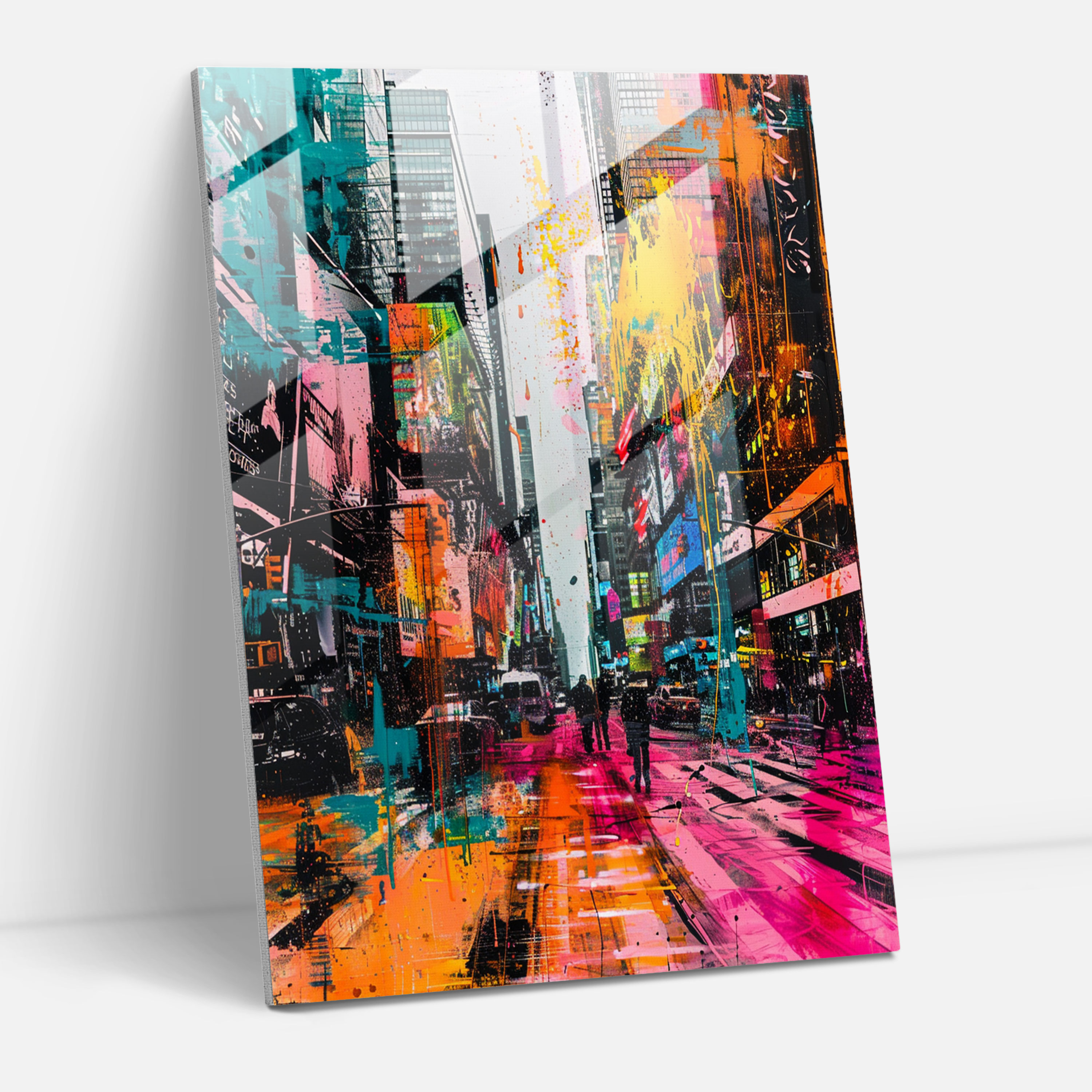 City Lights Wall Decoration - Ashvin Harrison, Modern Art, Glass Art, Wall Decoration