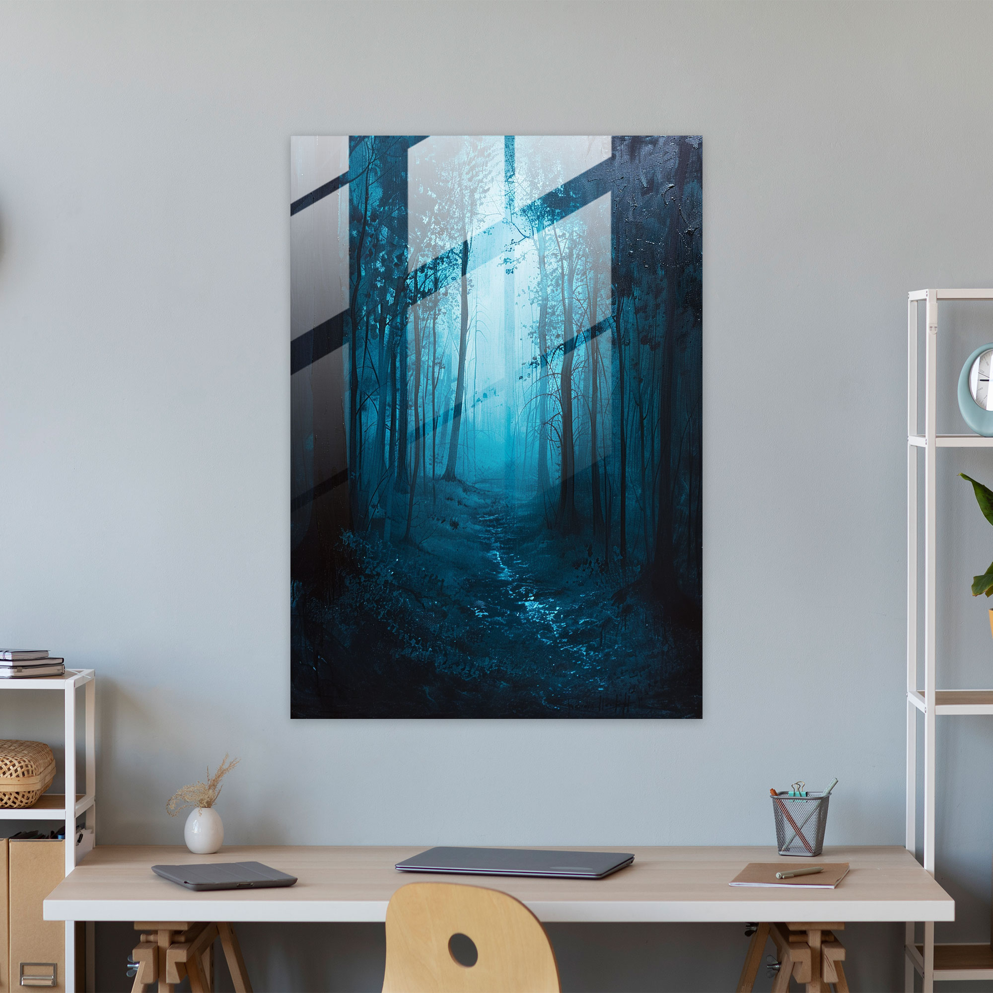 Ashvin Harrison Glass Wall Art: Forest Scene Glass Print - Ashvin Harrison, Glass Wall Art, Glass Print, Forest Scene