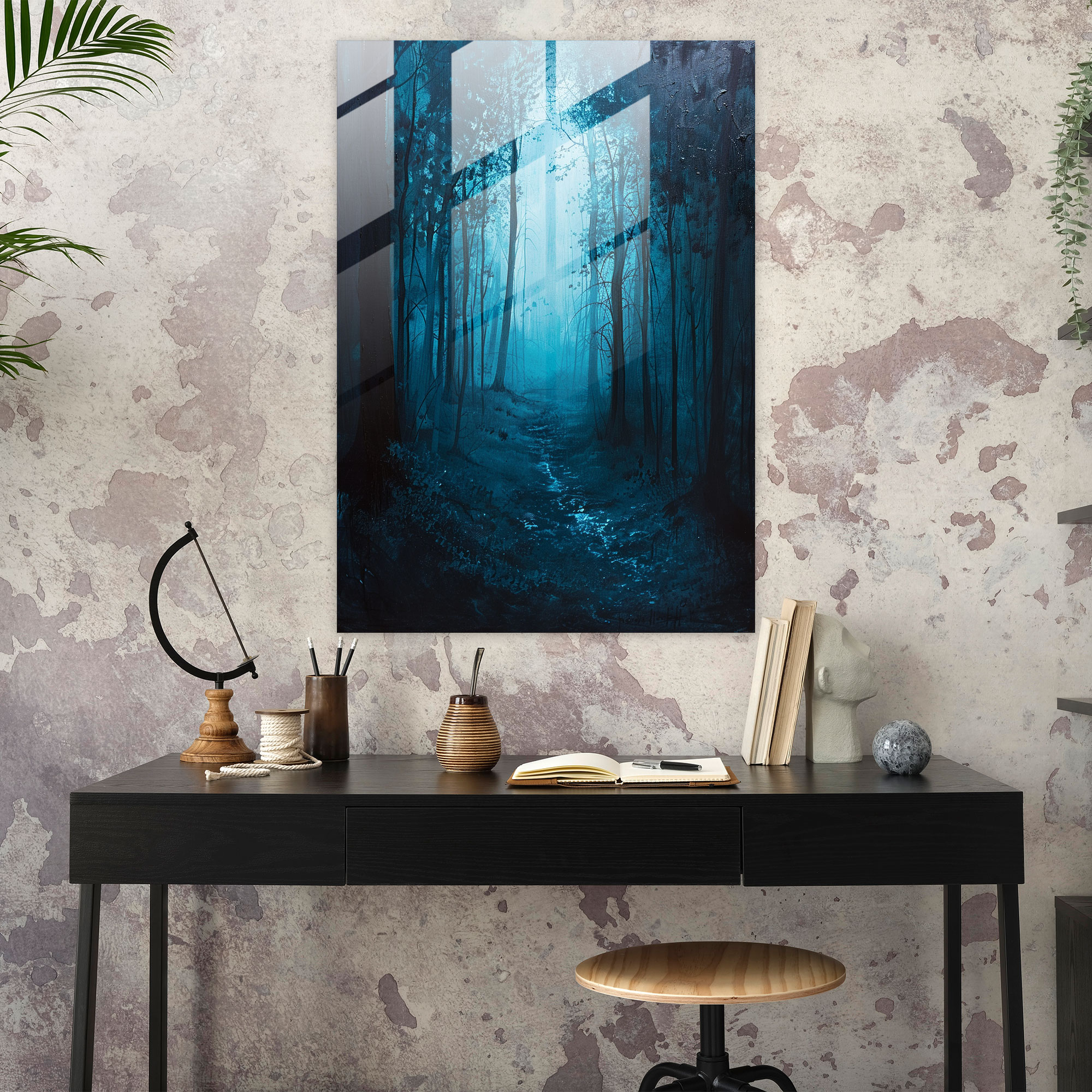 Ashvin Harrison Glass Wall Art: Forest Scene Glass Print - Ashvin Harrison, Glass Wall Art, Glass Print, Forest Scene