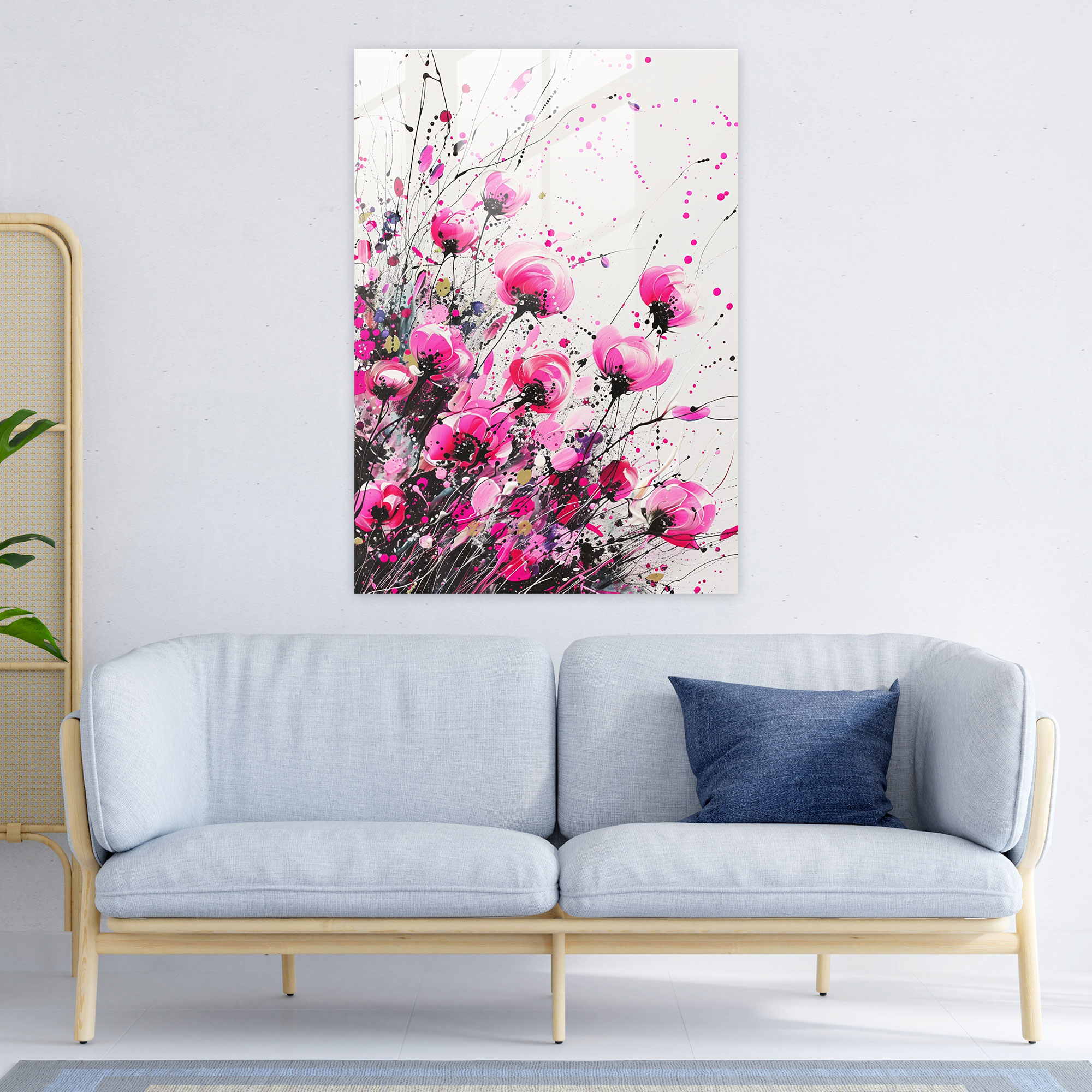 Ashvin Harrison Glass Wall Art: Floral Design Glass Print - Ashvin Harrison, Floral Design, Ashvin Harrison, Glass Print
