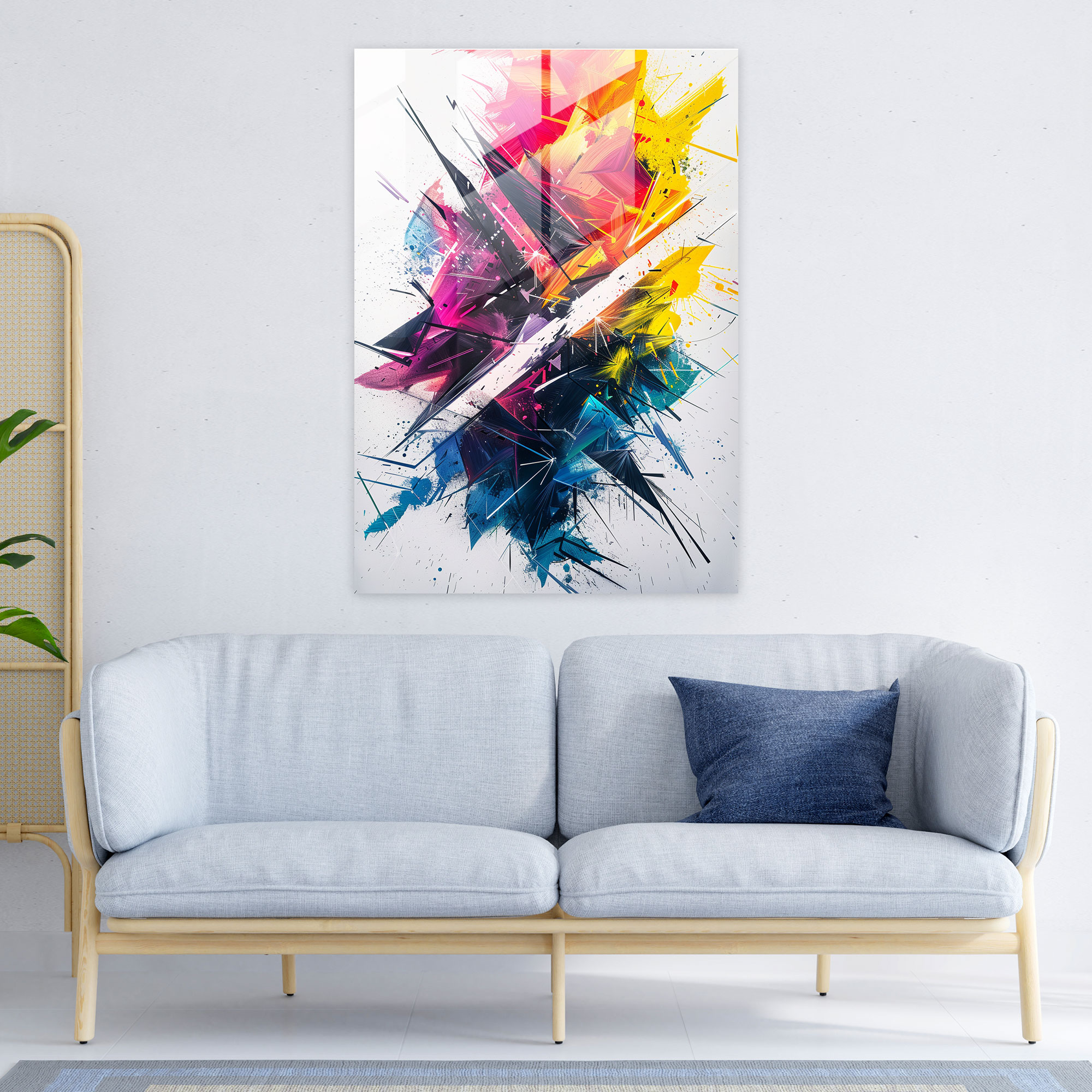 Ashvin Harrison Glass Print - Ashvin Harrison, Ashvin Harrison, Home Decoration, Modern Art