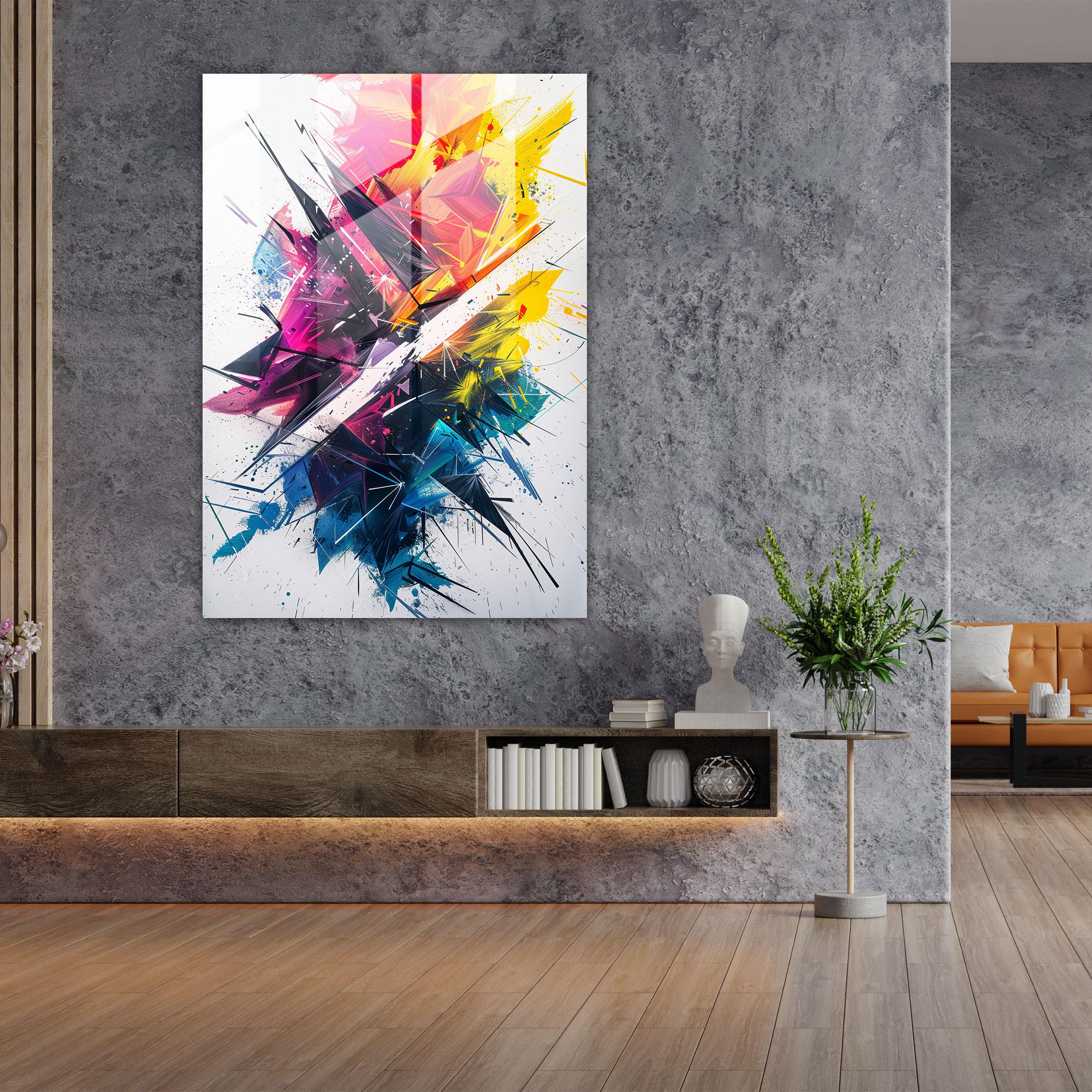 Ashvin Harrison Glass Print - Ashvin Harrison, Ashvin Harrison, Home Decoration, Modern Art
