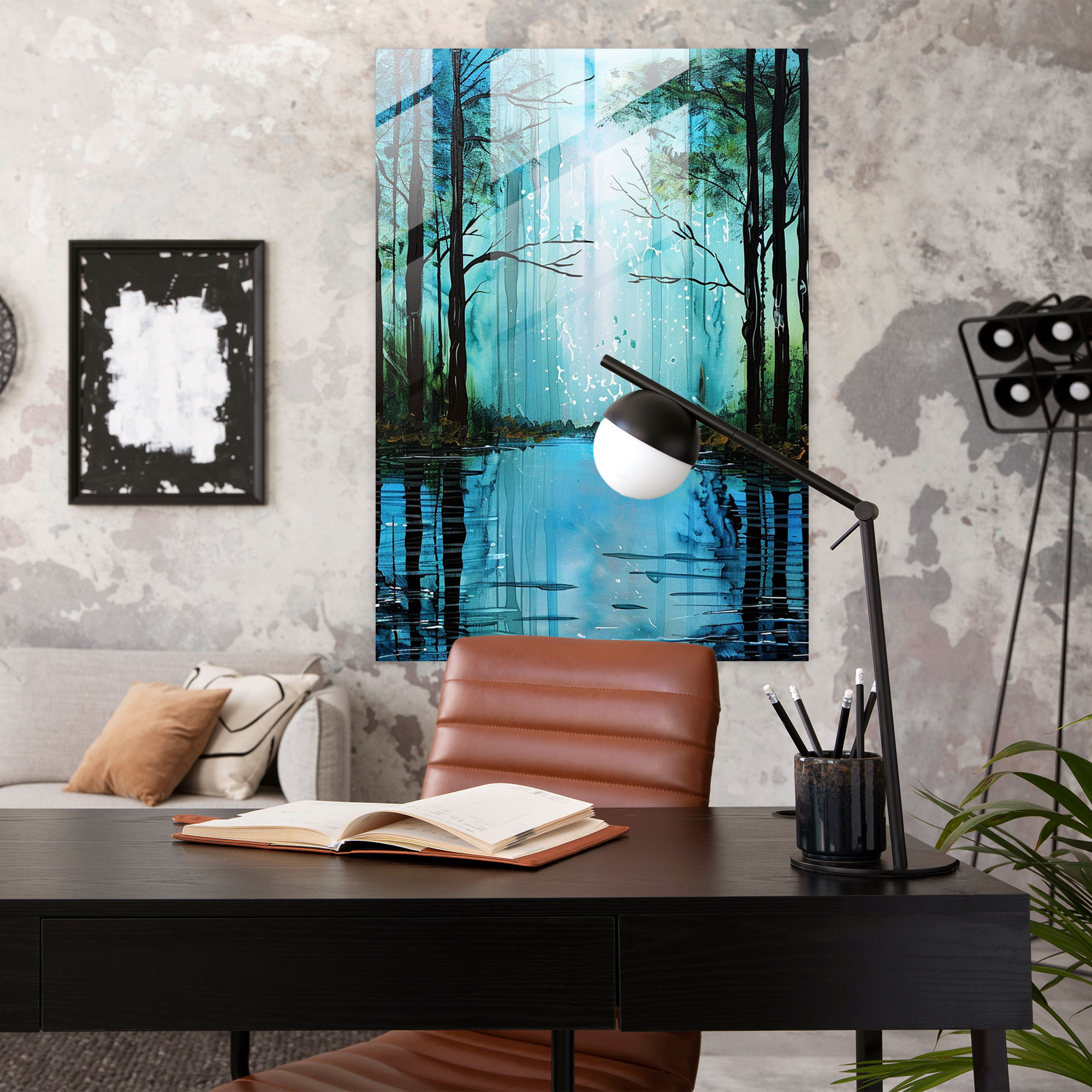 Ashvin Harrison Glass Wall Art: Forest Serenity - Ashvin Harrison, Glass Print, Serene, Glass Wall Art