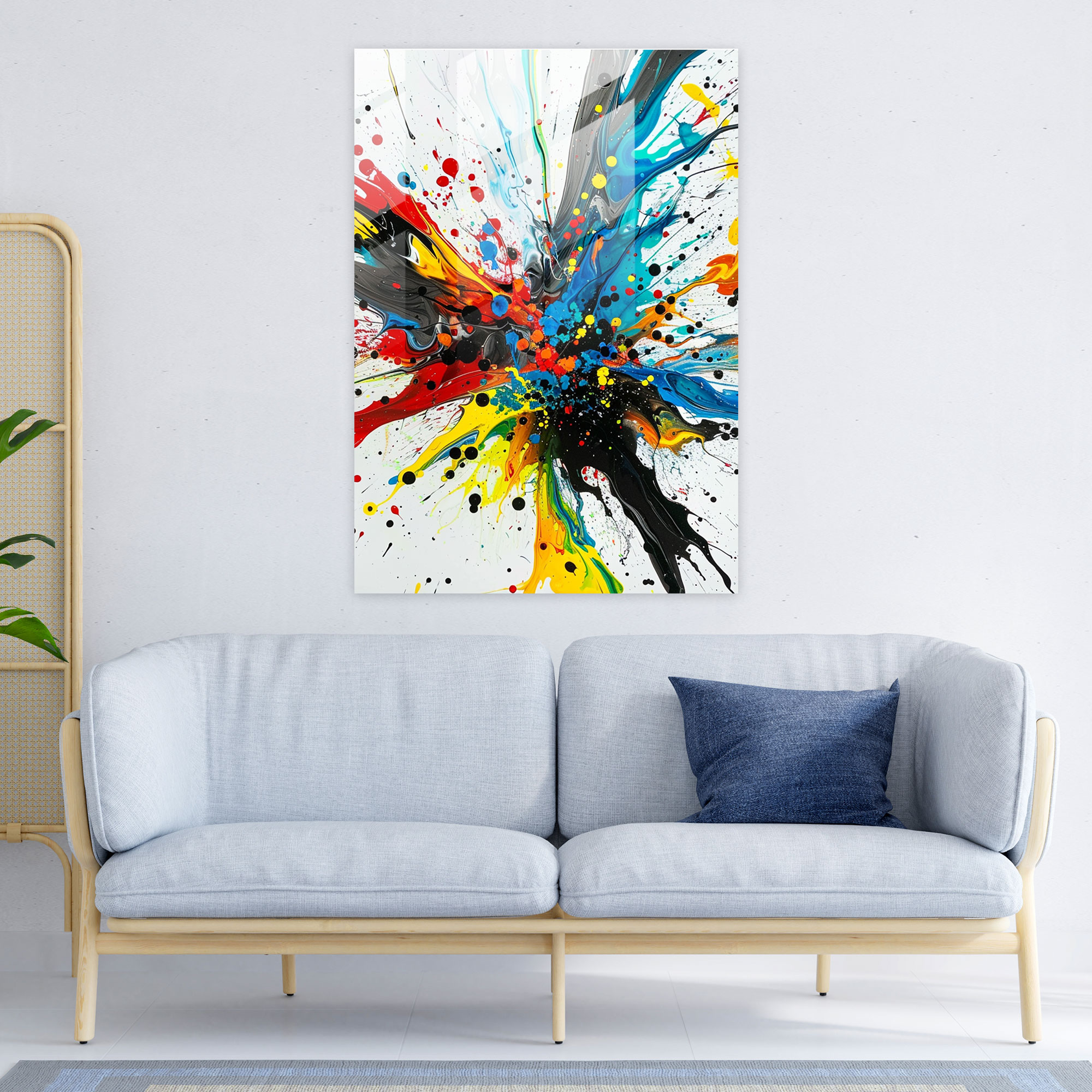 Ashvin Harrison Glass Print: Abstract Fusion - Ashvin Harrison, Creative, Abstract, Fusion