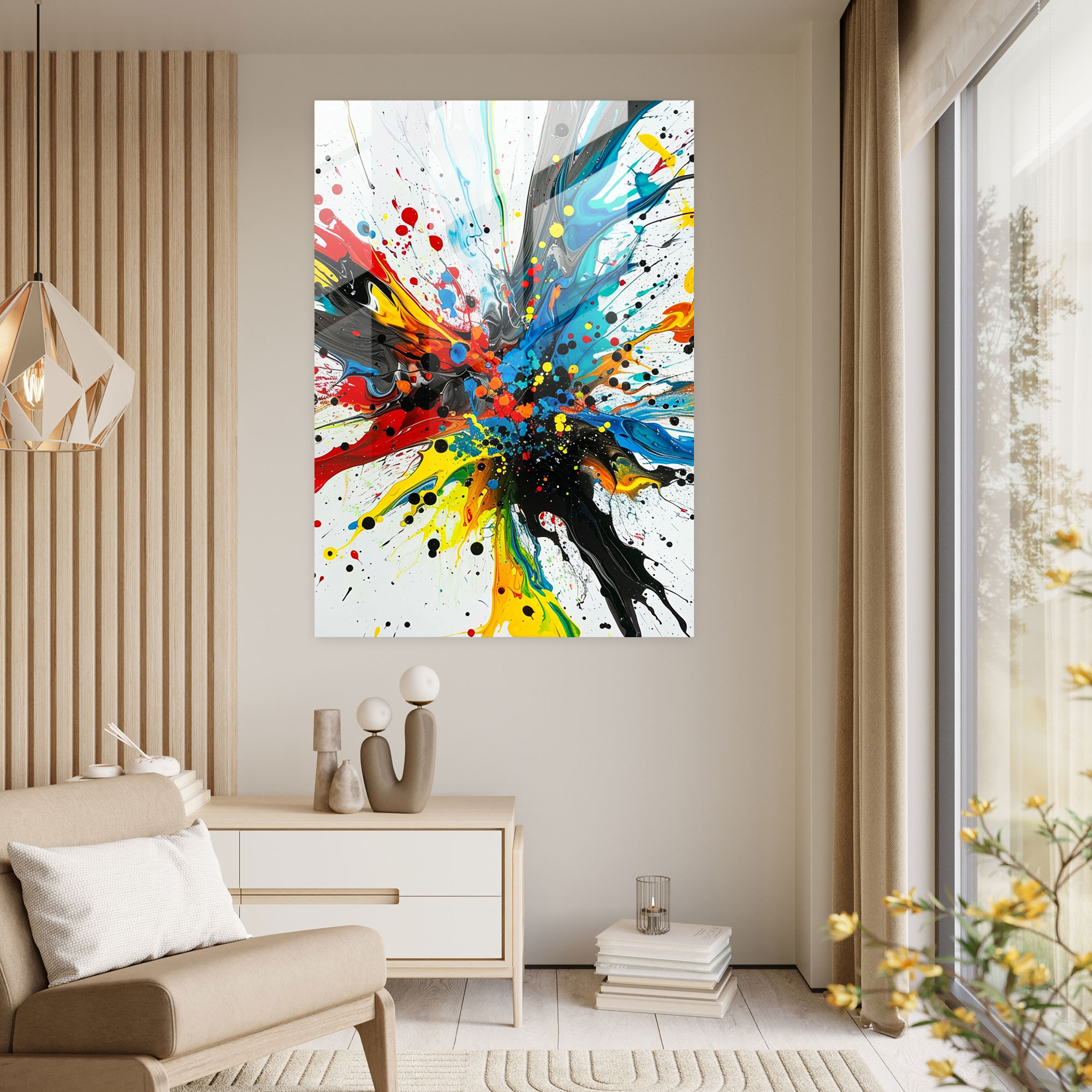 Ashvin Harrison Glass Print: Abstract Fusion - Ashvin Harrison, Creative, Abstract, Fusion