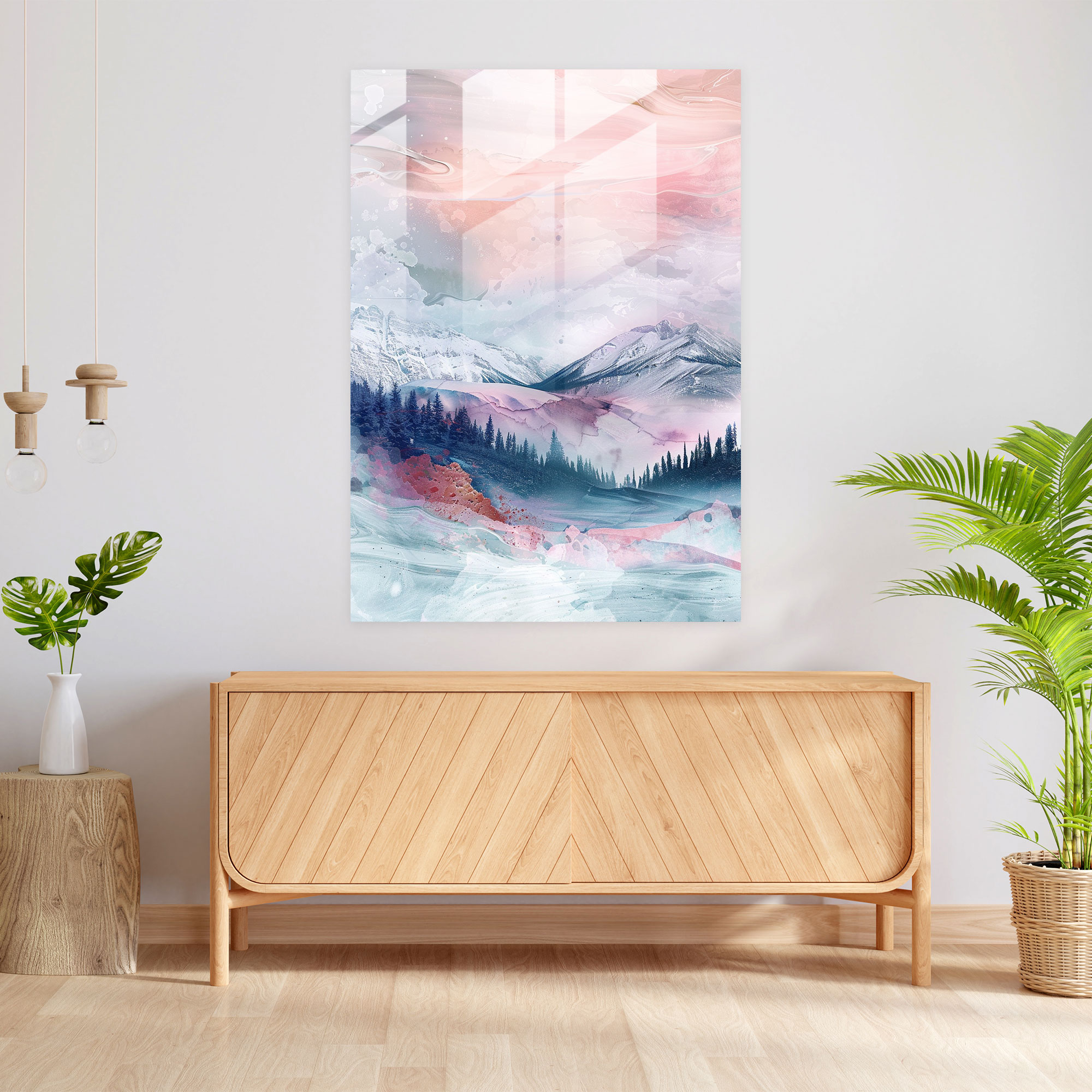 Ashvin Harrison Ethereal Landscape Glass Wall Art - Ashvin Harrison, Wall Decoration, Home Decoration, Glass Wall Art
