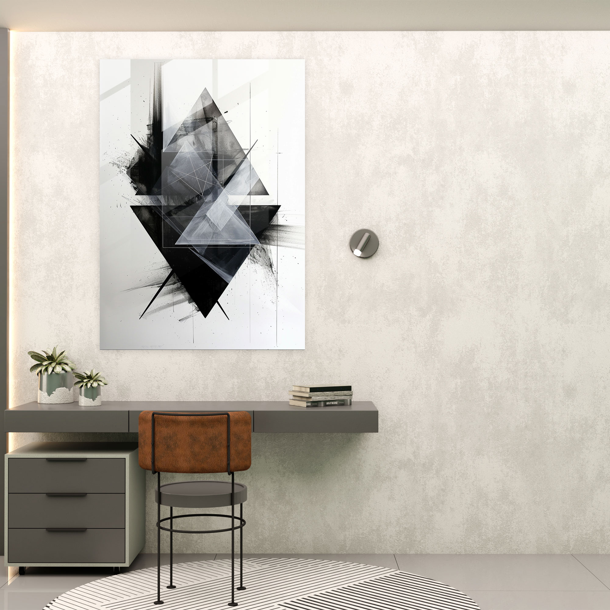 Ashvin Harrison Geometric Shapes Wall Decoration - Ashvin Harrison, Glass Art, Modern Art, Wall Decoration