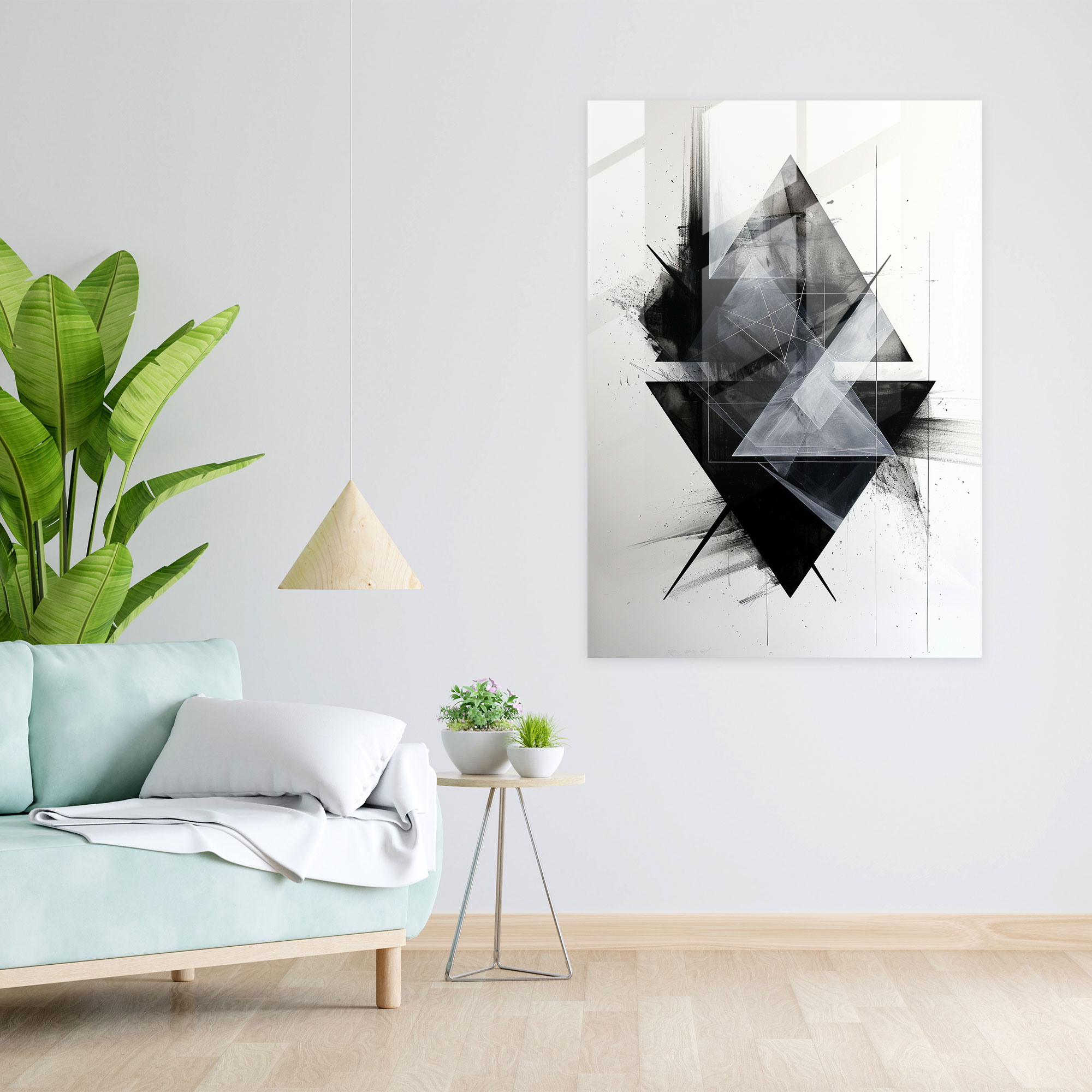 Ashvin Harrison Geometric Shapes Wall Decoration - Ashvin Harrison, Glass Art, Modern Art, Wall Decoration