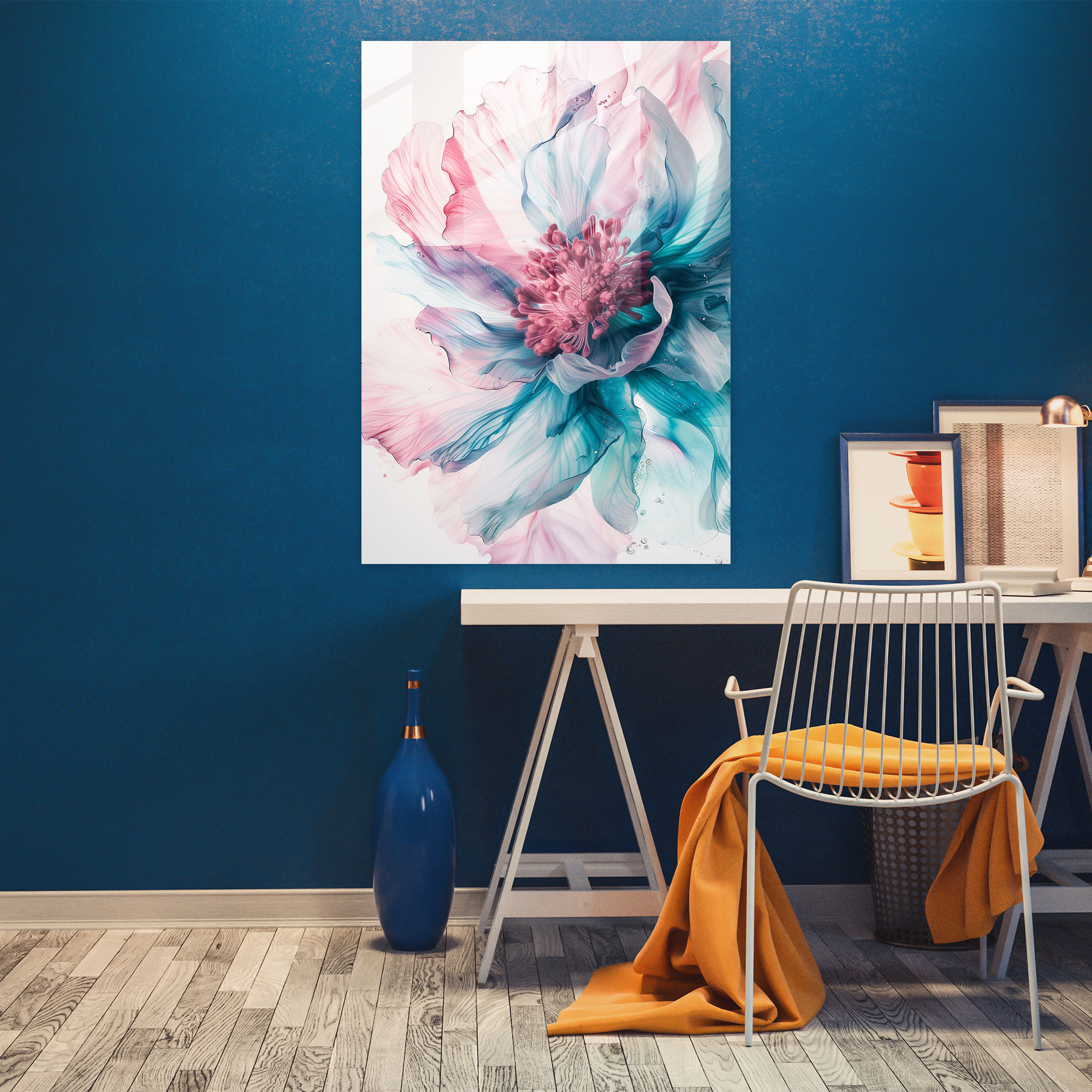 Ashvin Harrison Ethereal Blooms Glass Wall Art - Ashvin Harrison, Ashvin Harrison, Glass Wall Art, Glass Print