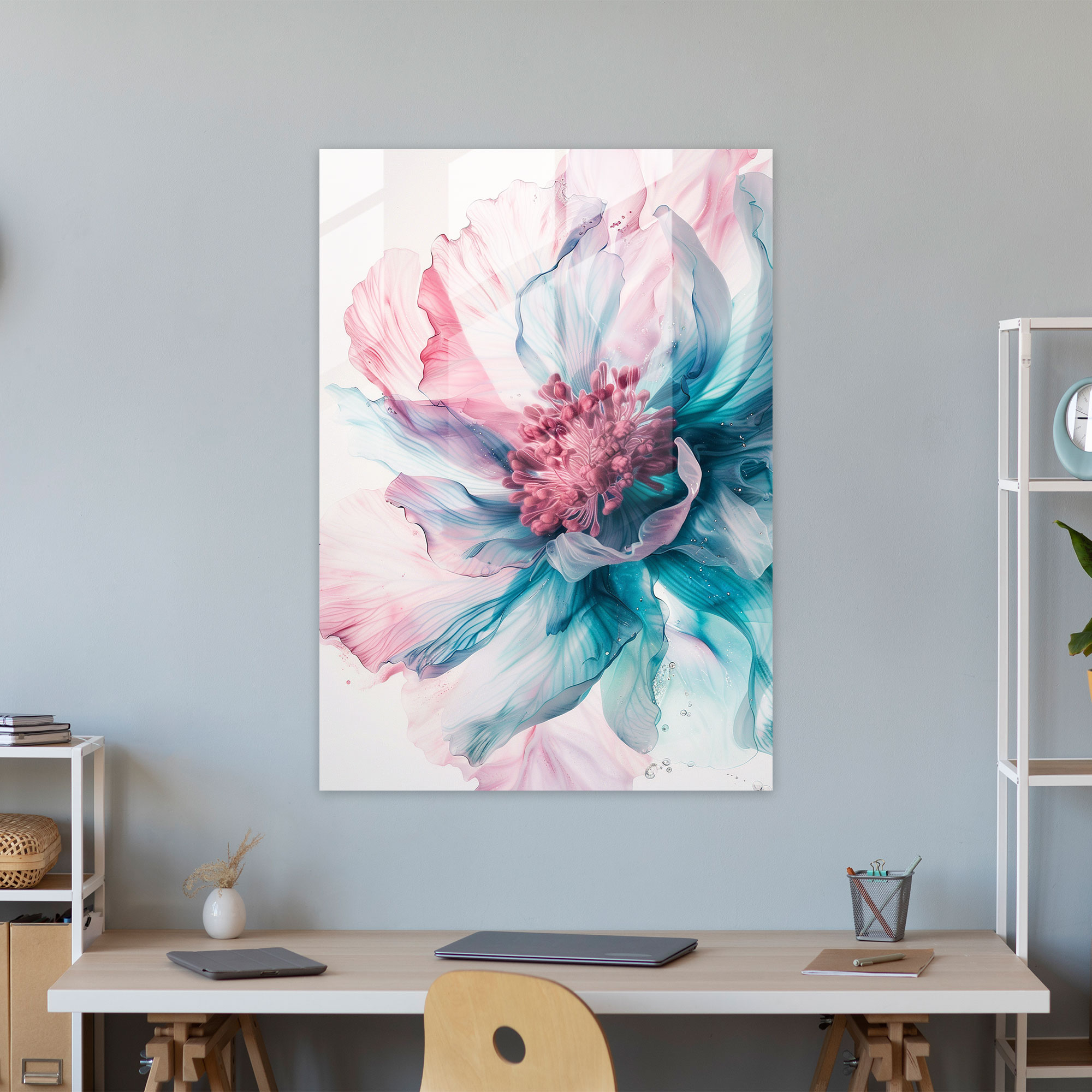 Ashvin Harrison Ethereal Blooms Glass Wall Art - Ashvin Harrison, Ashvin Harrison, Glass Wall Art, Glass Print