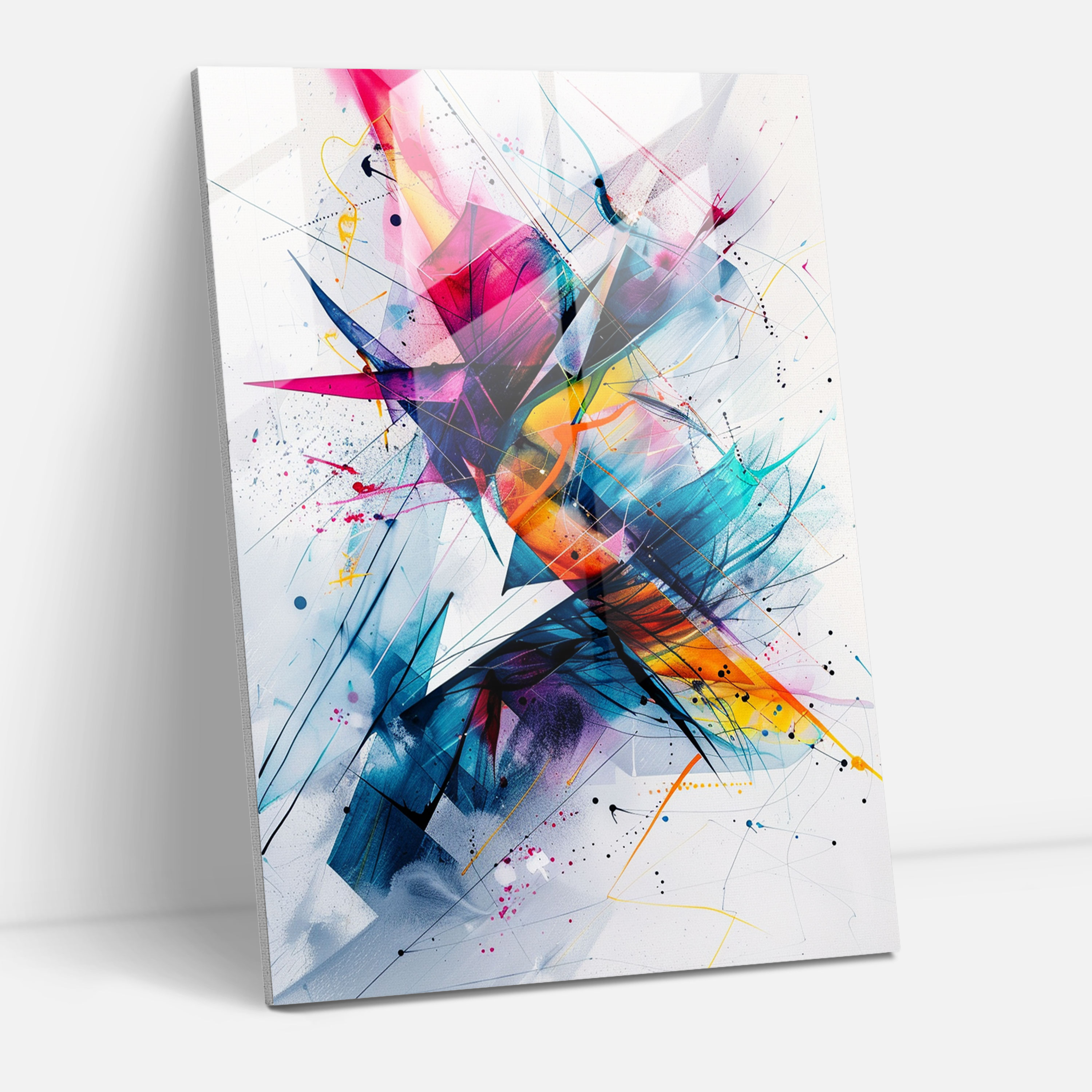 Ashvin Harrison Glass Print - Abstract Geometric - Ashvin Harrison, Modern Art, Wall Decoration, Glass Print