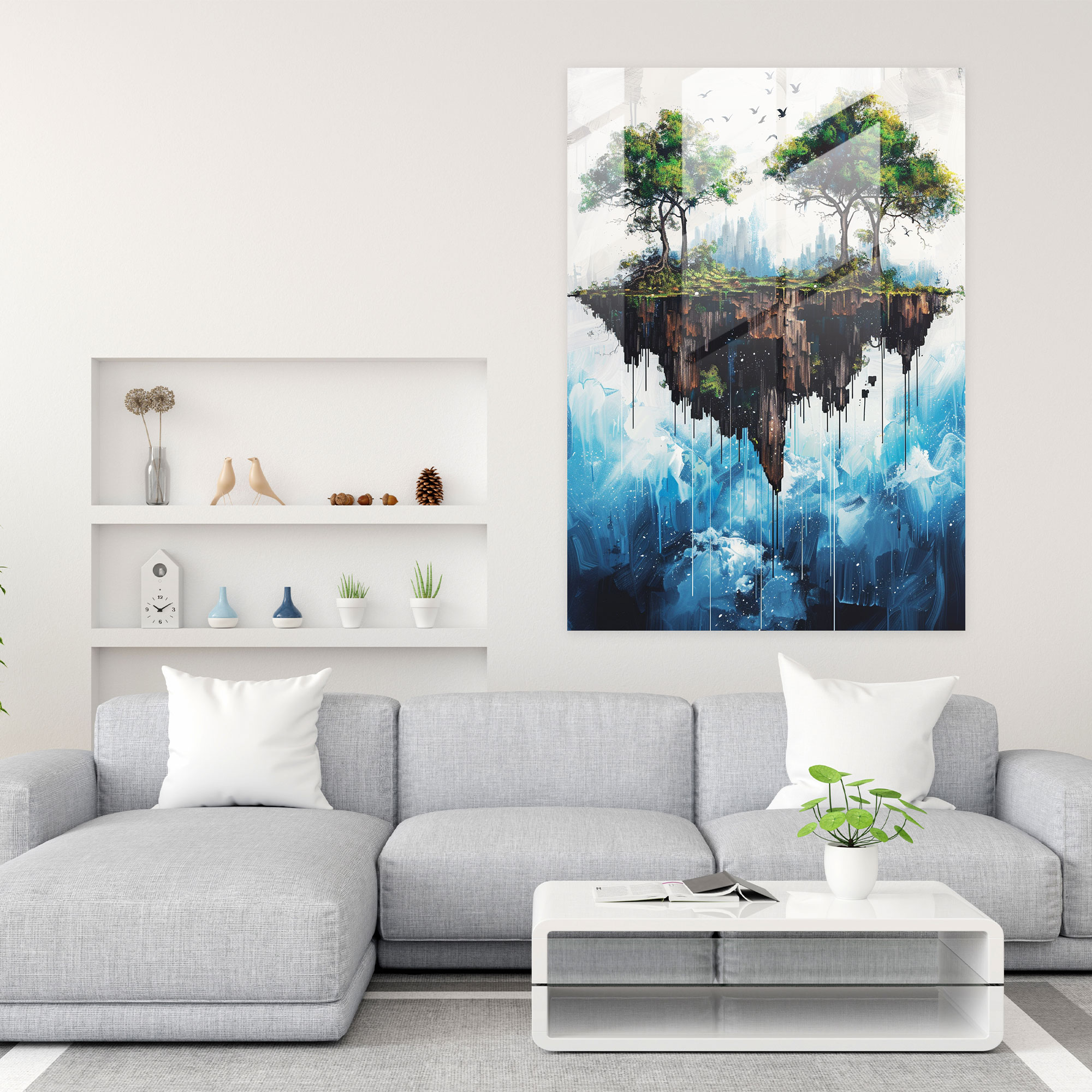 Ashvin Harrison Glass Print - Surreal Landscape - Ashvin Harrison, Glass Print, Wall Decoration, Home Decoration
