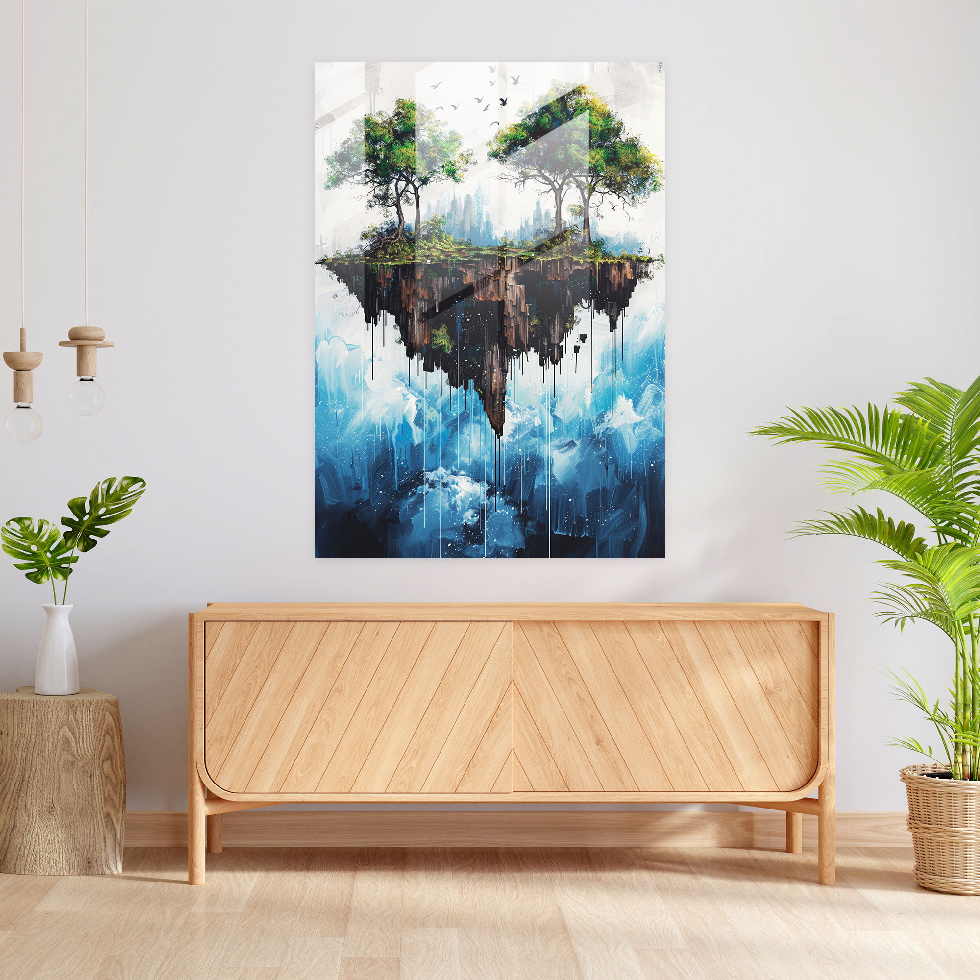 Ashvin Harrison Glass Print - Surreal Landscape - Ashvin Harrison, Glass Print, Wall Decoration, Home Decoration