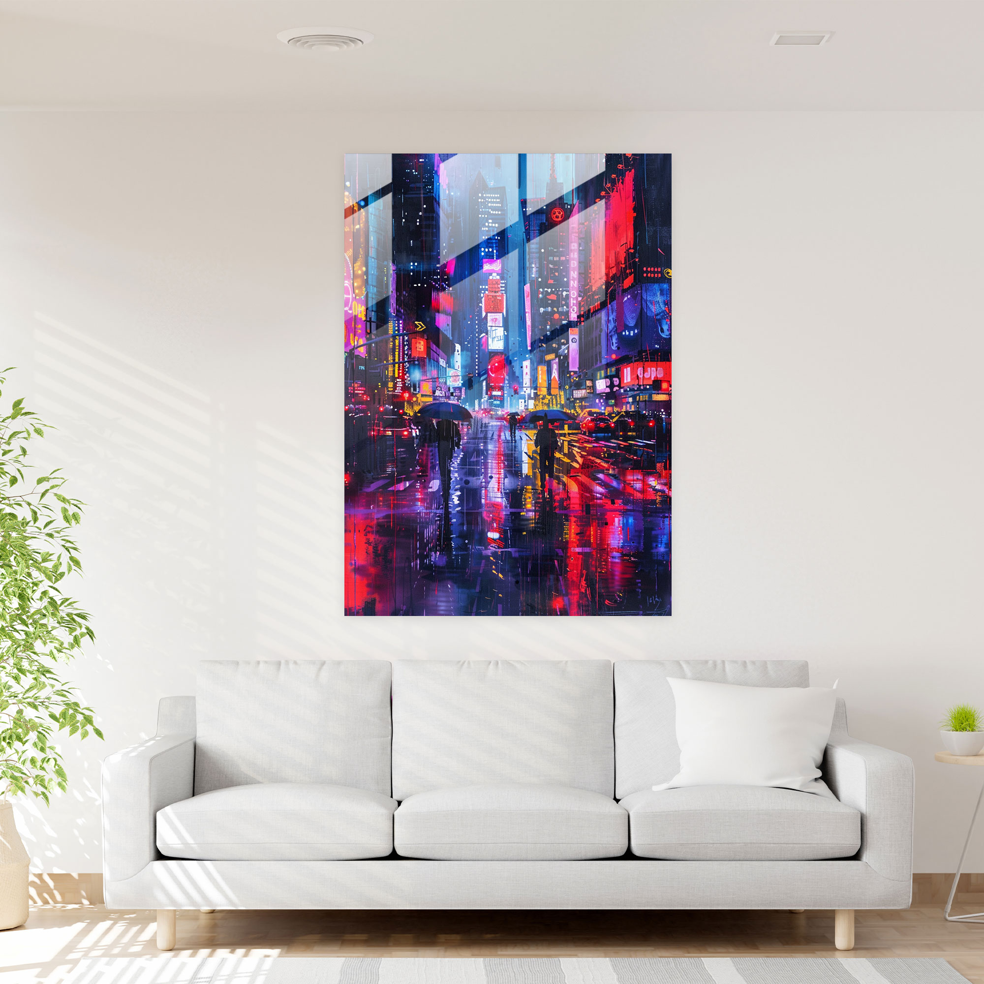 Ashvin Harrison Glass Art: Urban Cityscape - Ashvin Harrison, Glass Print, Ashvin Harrison, Glass Art