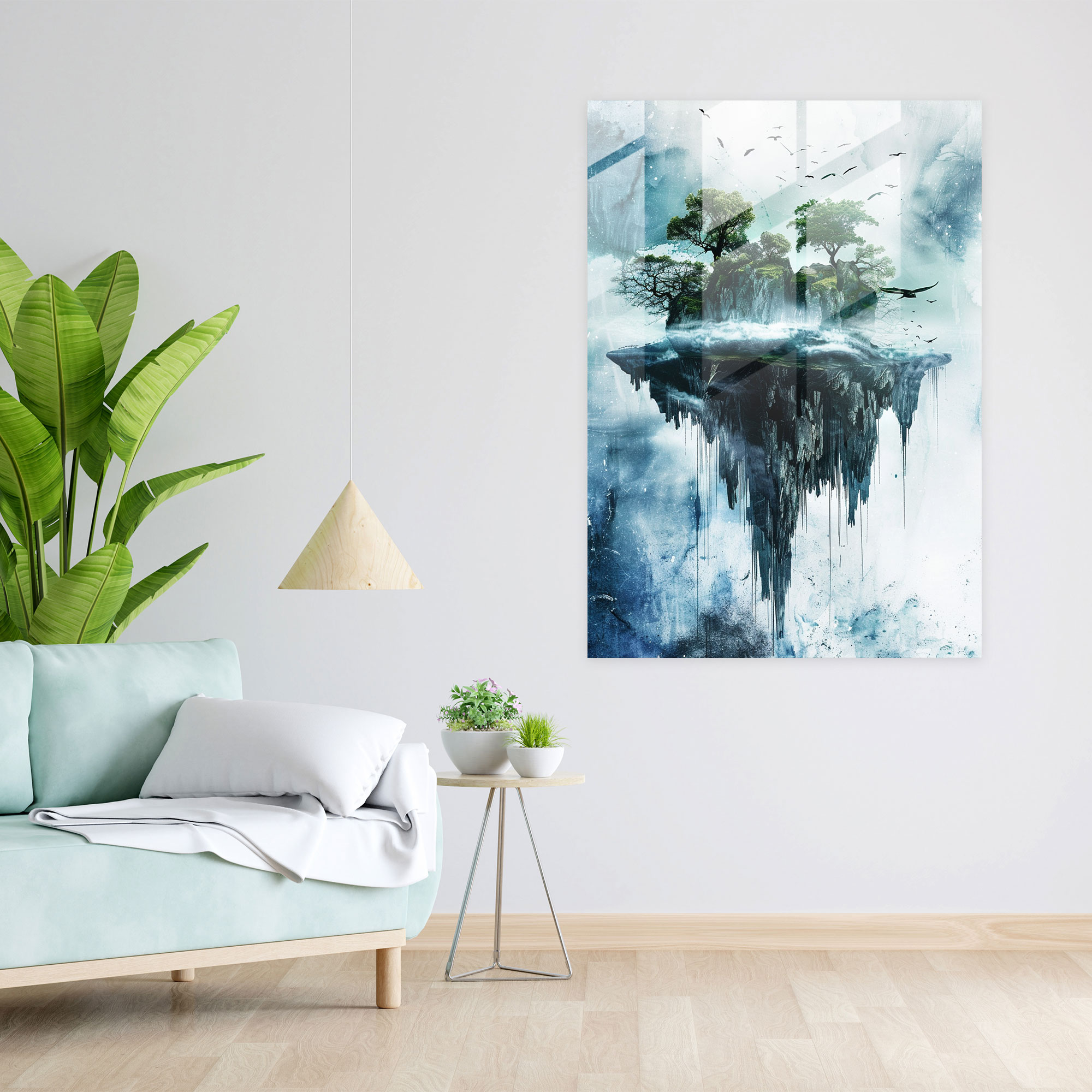 Dreamy Landscape Glass Print By Ashvin Harrison - Ashvin Harrison, Home Decoration, Wall Decoration, Modern Art