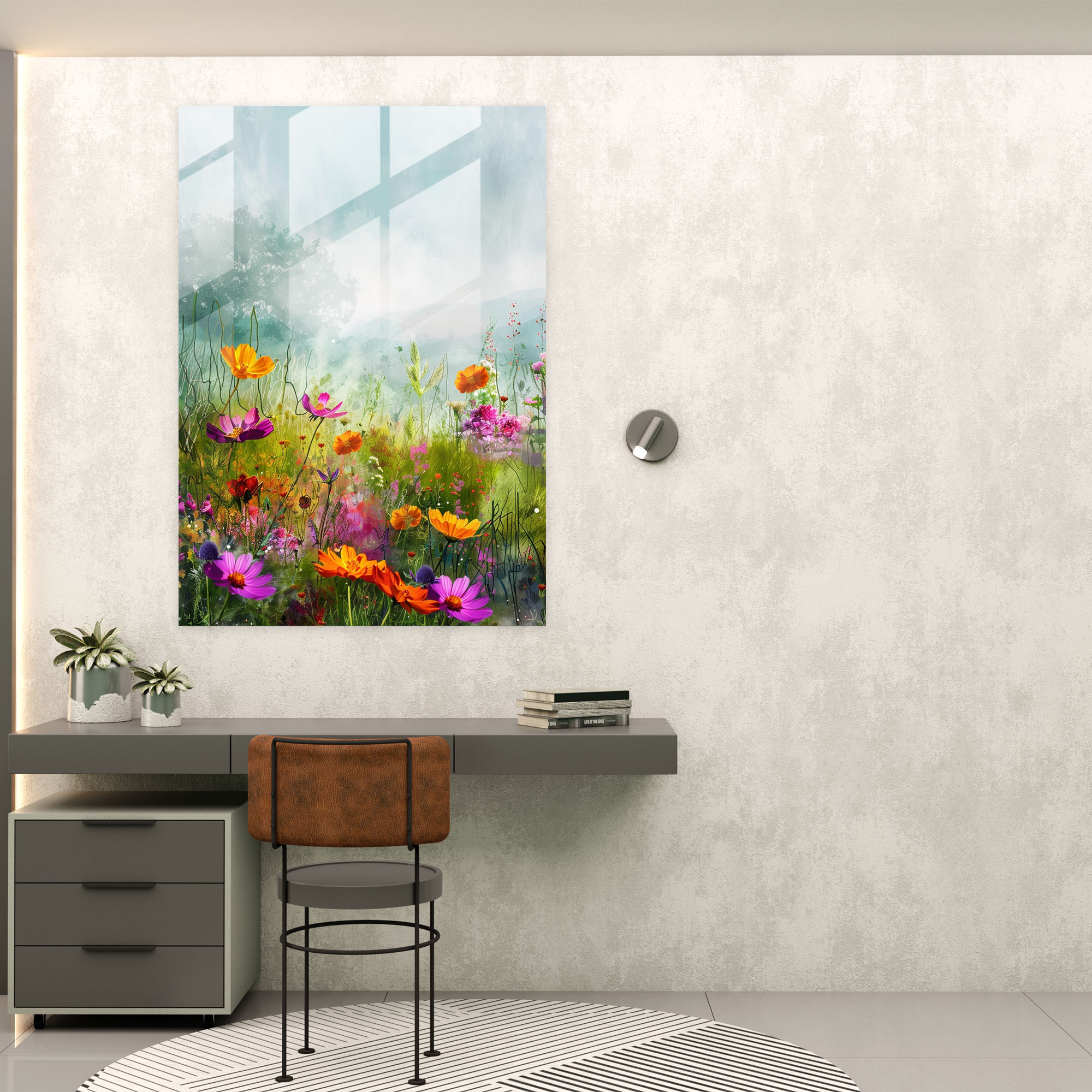 Ashvin Harrison Glass Wall Art: Serene Landscape Glass Print - Ashvin Harrison, Modern Art, Ashvin Harrison, Serene Landscape