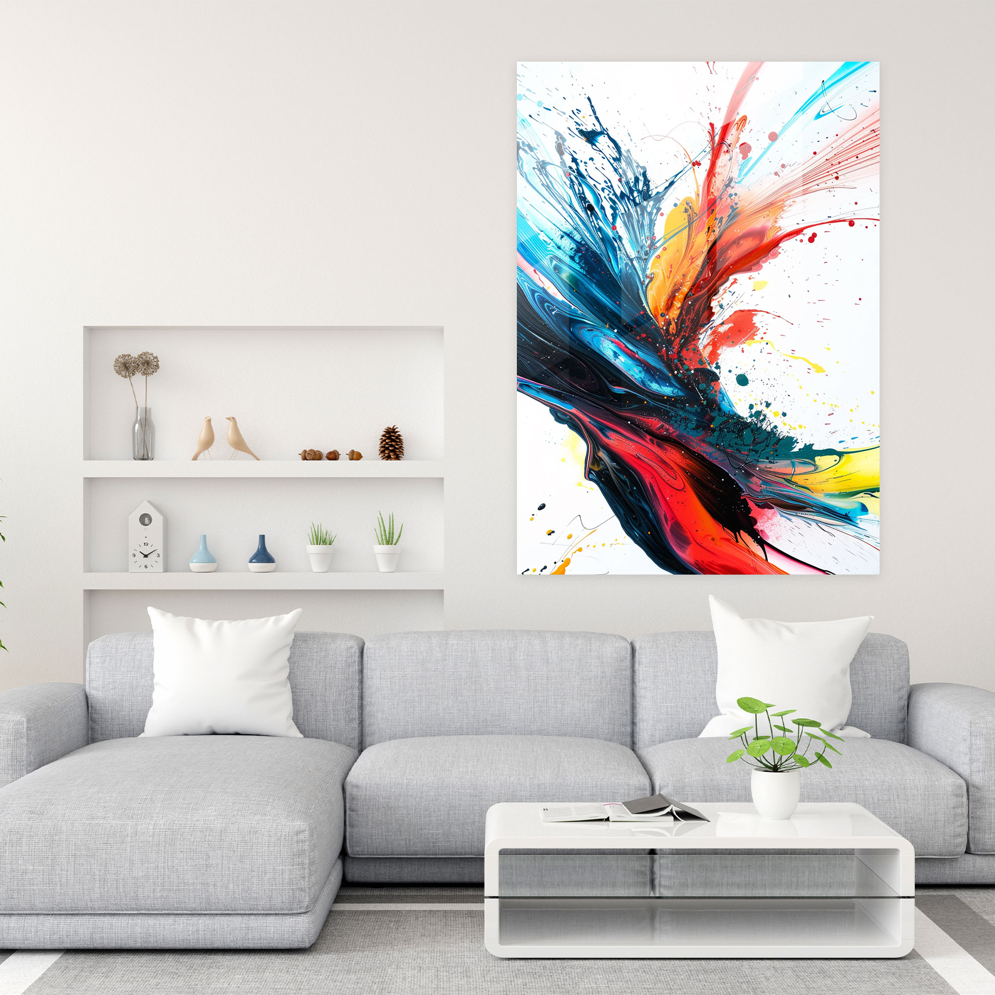 Colorful Abstract Ashvin Harrison Glass Print - Ashvin Harrison, Modern Art, Glass Print, Ashvin Harrison