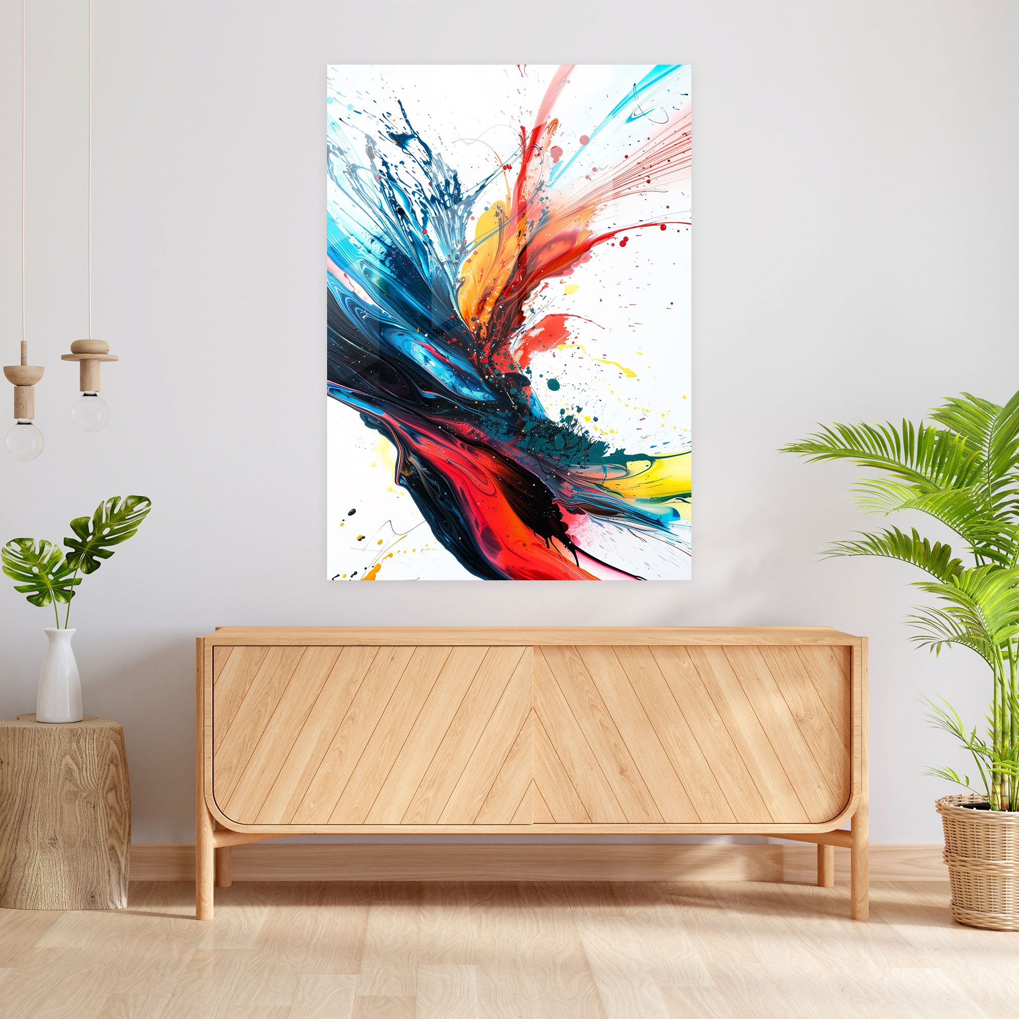 Colorful Abstract Ashvin Harrison Glass Print - Ashvin Harrison, Modern Art, Glass Print, Ashvin Harrison