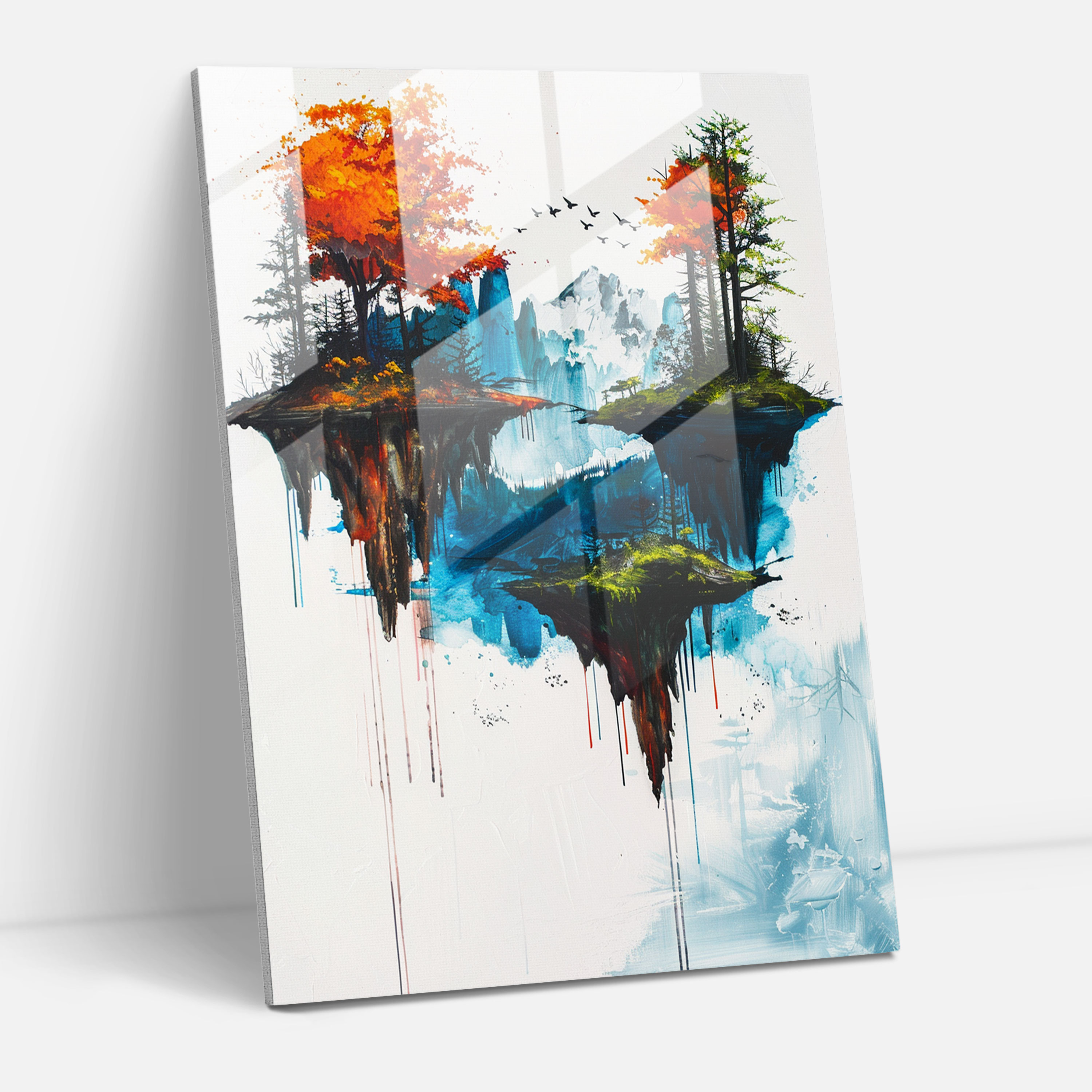 Surreal Landscape Ashvin Harrison Glass Wall Art - Ashvin Harrison, Ashvin Harrison, Wall Decoration, Home Decoration