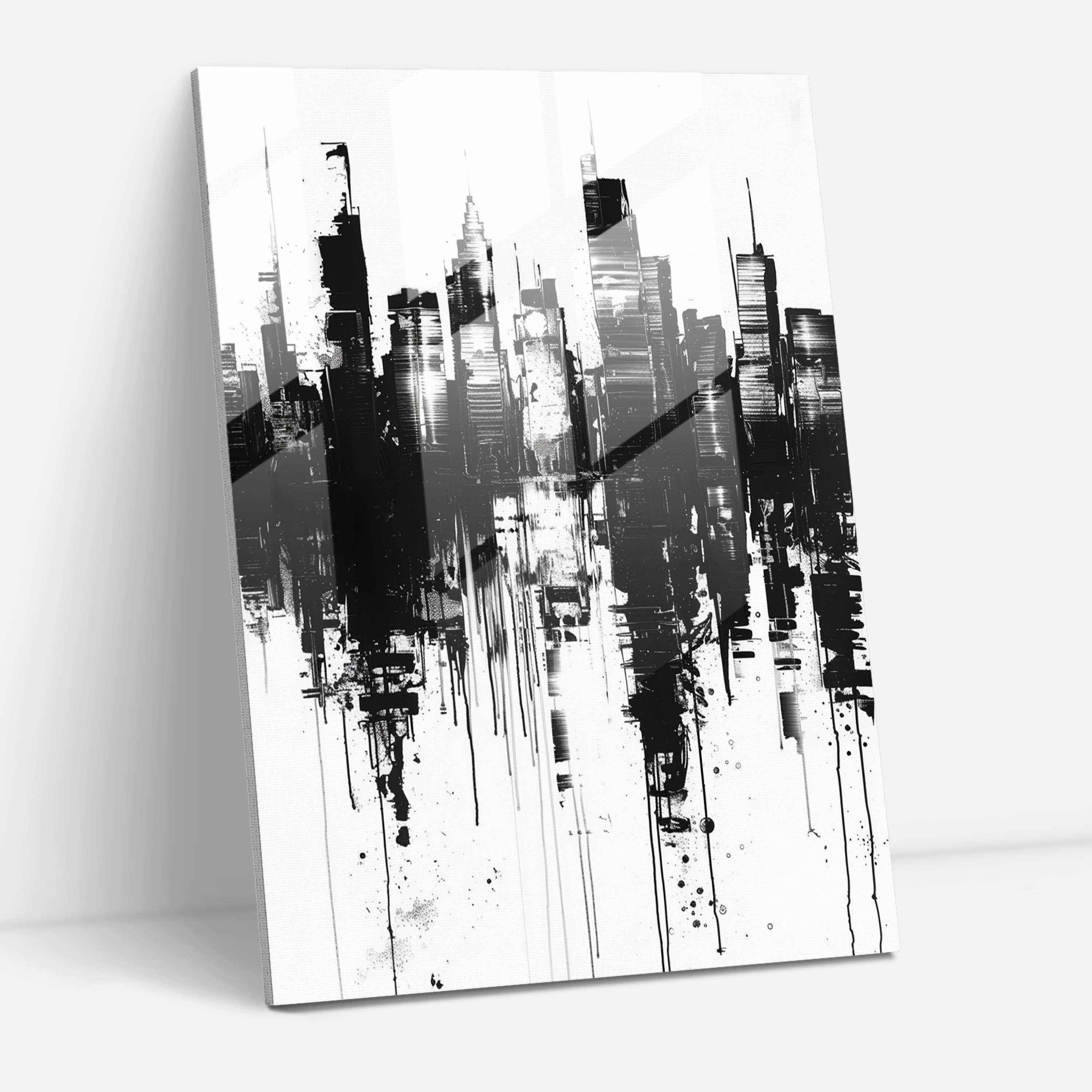 Cityscape Ashvin Harrison Glass Art - Ashvin Harrison, Wall Decoration, Modern Art, Glass Print