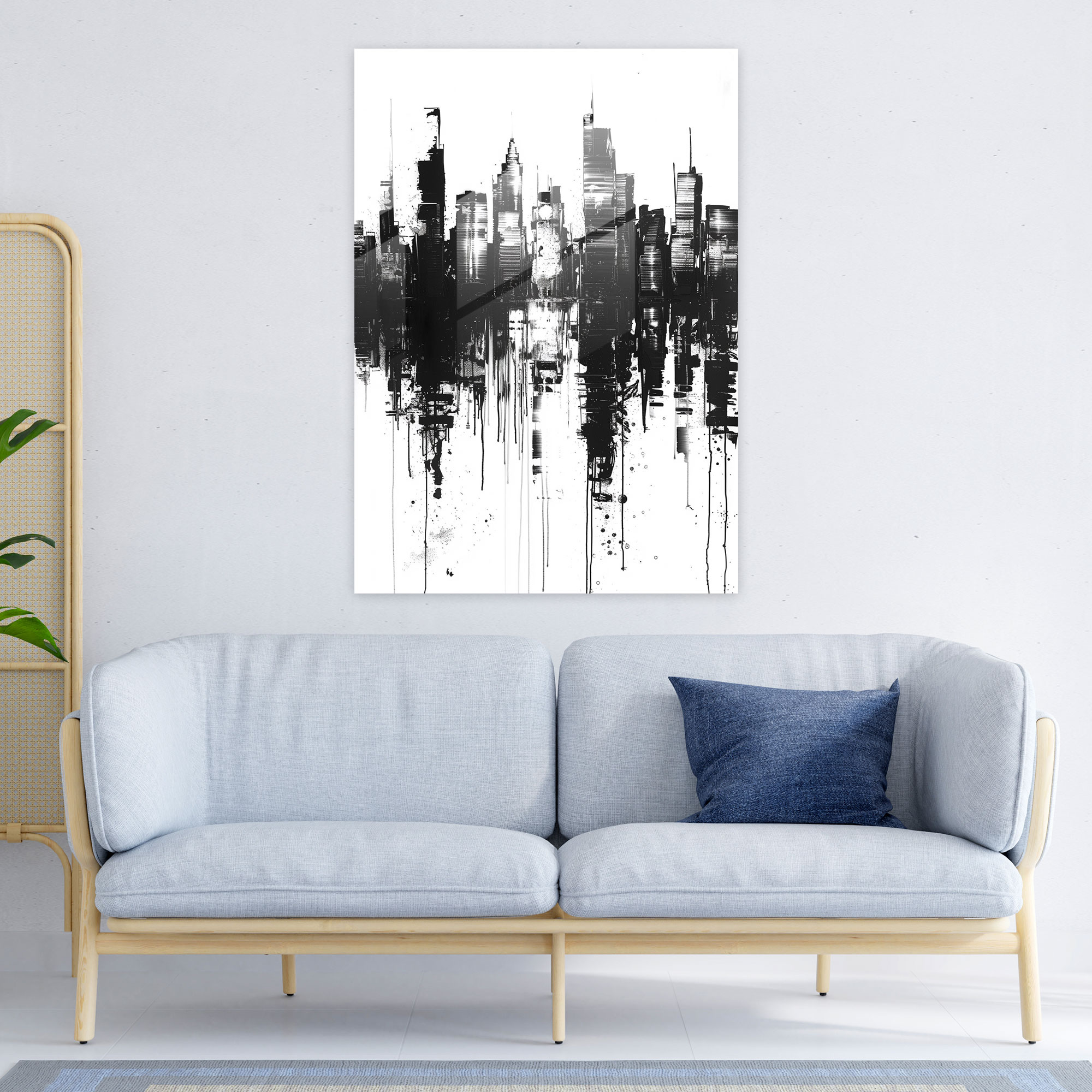 Cityscape Ashvin Harrison Glass Art - Ashvin Harrison, Wall Decoration, Modern Art, Glass Print