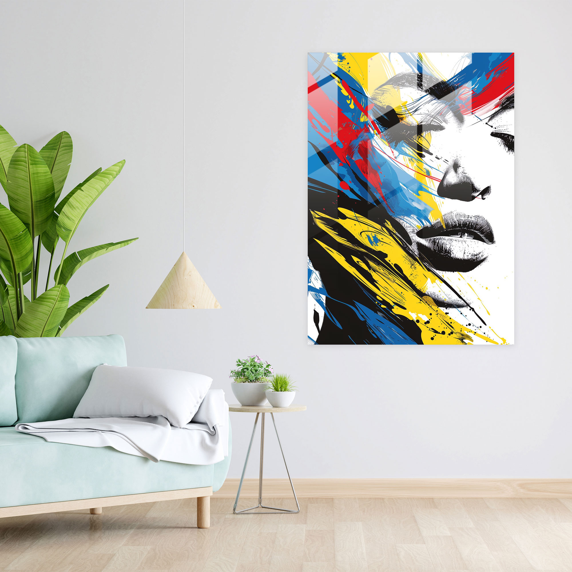 Ashvin Harrison Glass Print - Bold Graphic Patterns - Ashvin Harrison, Home Decoration, Modern Art, Wall Decoration