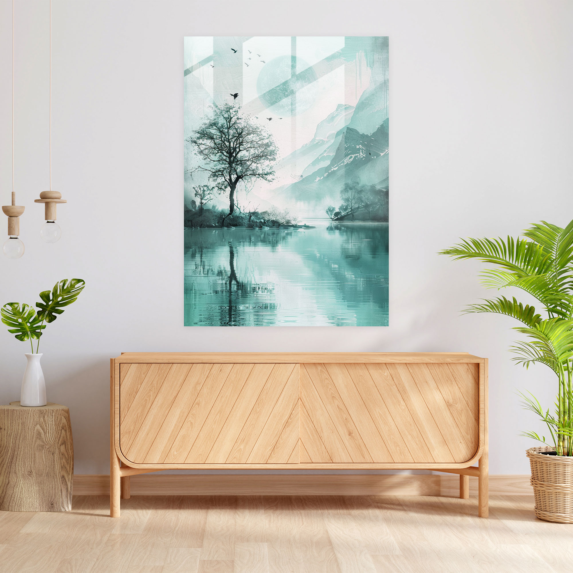 Ashvin Harrison Glass Wall Art - Tranquil Nature Scene - Ashvin Harrison, Glass Wall Art, Ashvin Harrison, Home Decoration