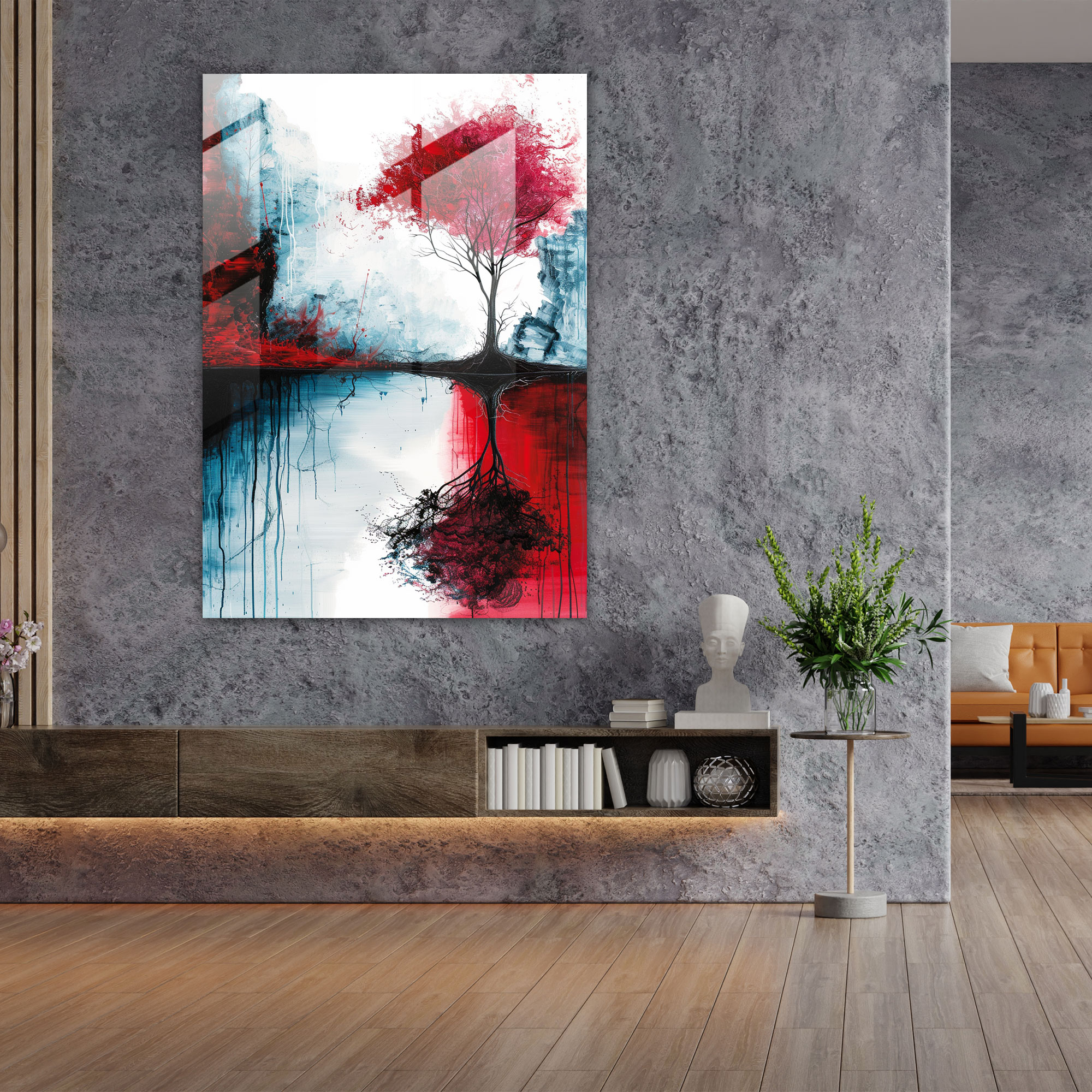 Ashvin Harrison Surreal Landscapes Glass Wall Art - Ashvin Harrison, Modern Art, Wall Decoration, Glass Wall Art