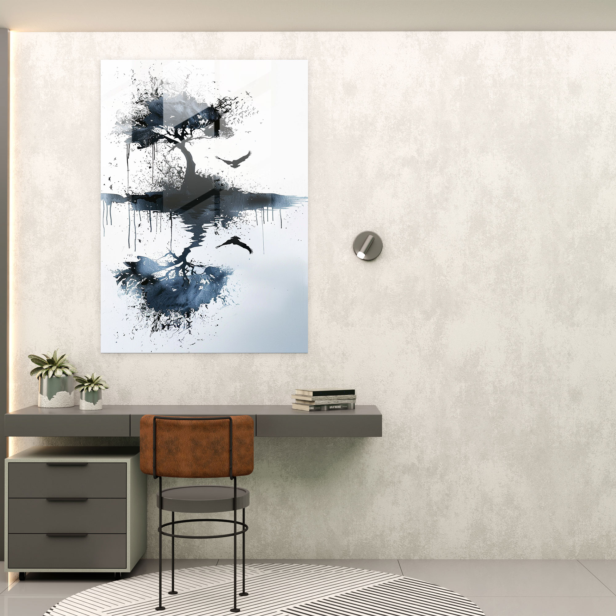 Ashvin Harrison Minimalist Nature Glass Wall Art - Ashvin Harrison, Wall Decoration, Ashvin Harrison, Glass Wall Art