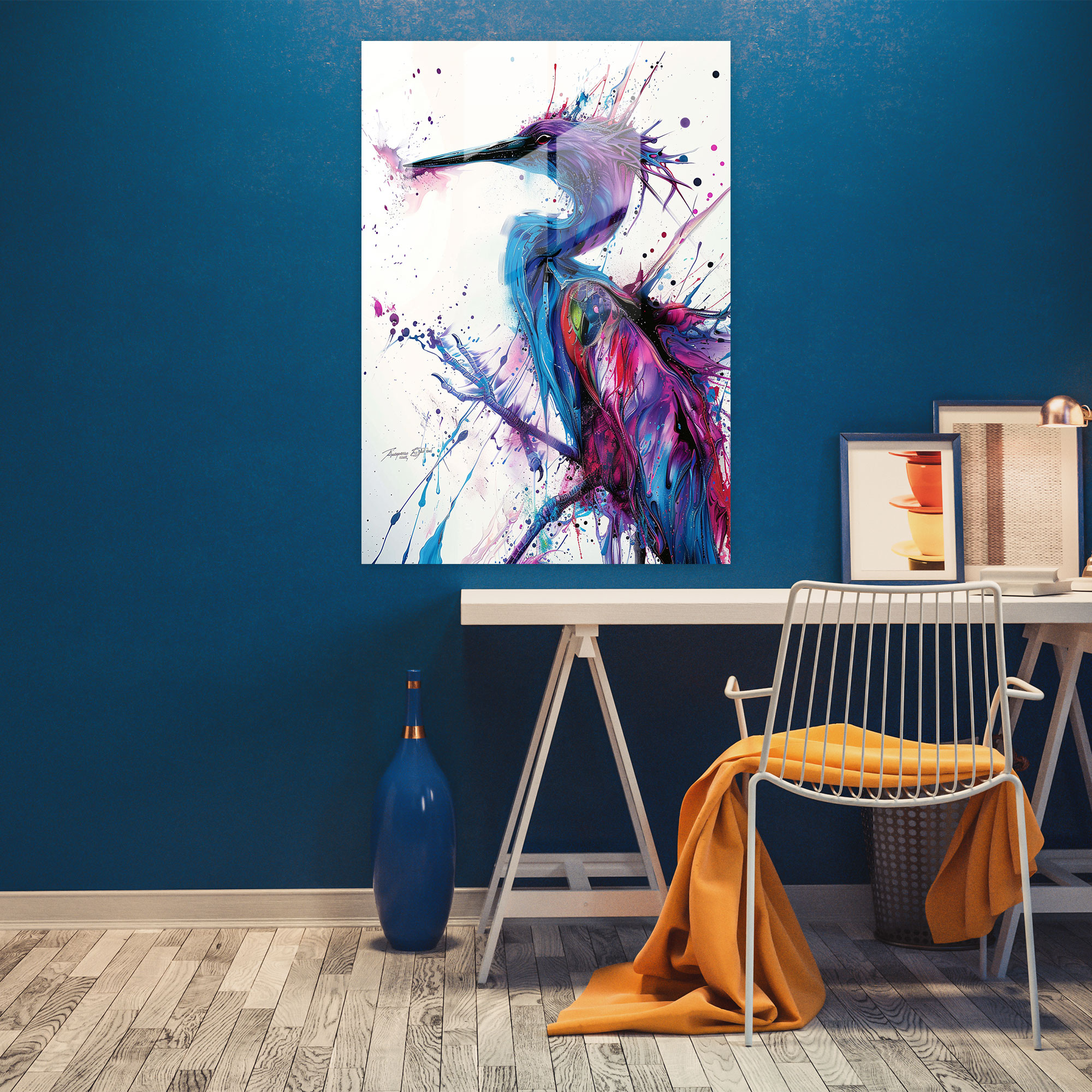 Ashvin Harrison Fantasy Creatures Glass Print - Ashvin Harrison, Glass Wall Art, Glass Print, Wall Decoration