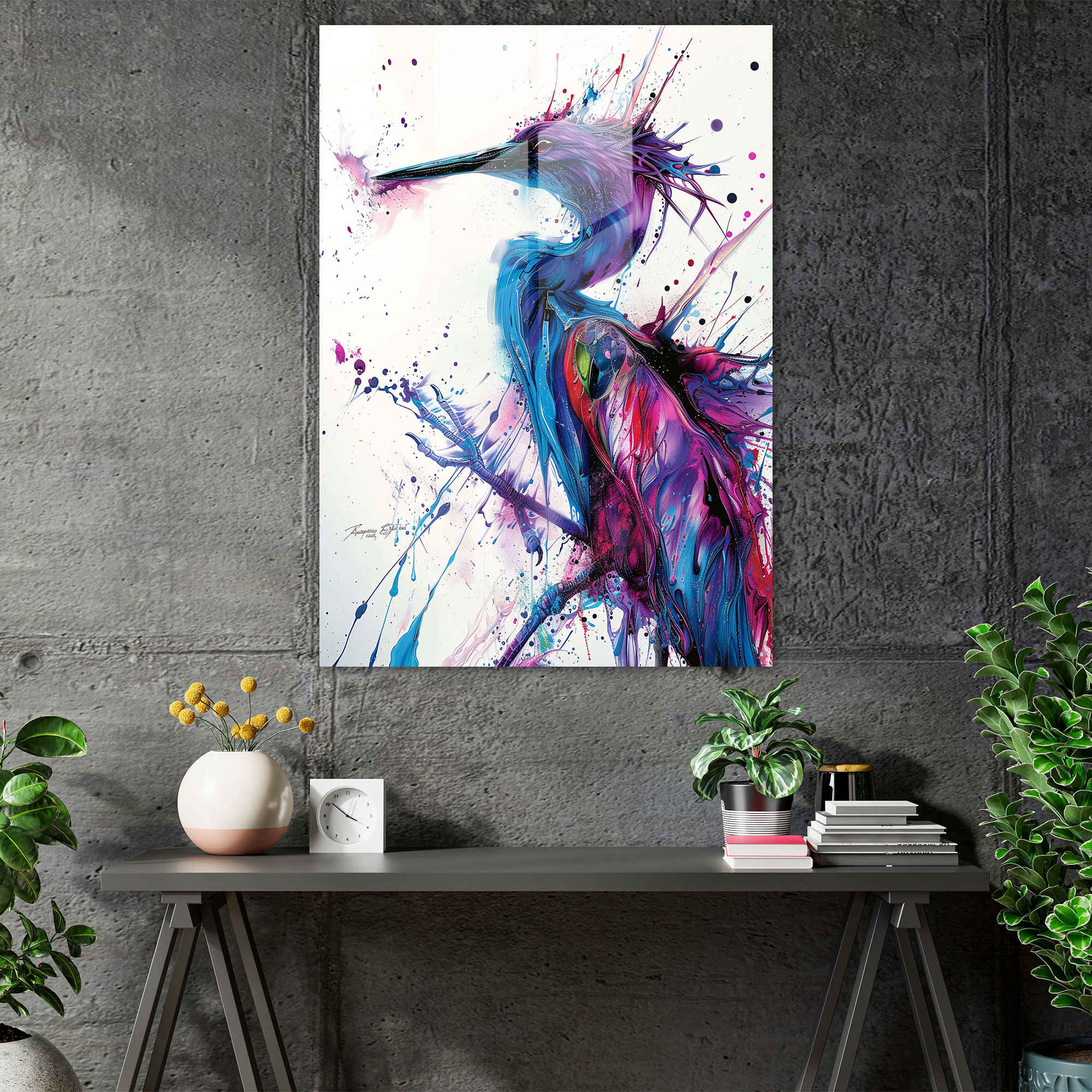 Ashvin Harrison Fantasy Creatures Glass Print - Ashvin Harrison, Glass Wall Art, Glass Print, Wall Decoration