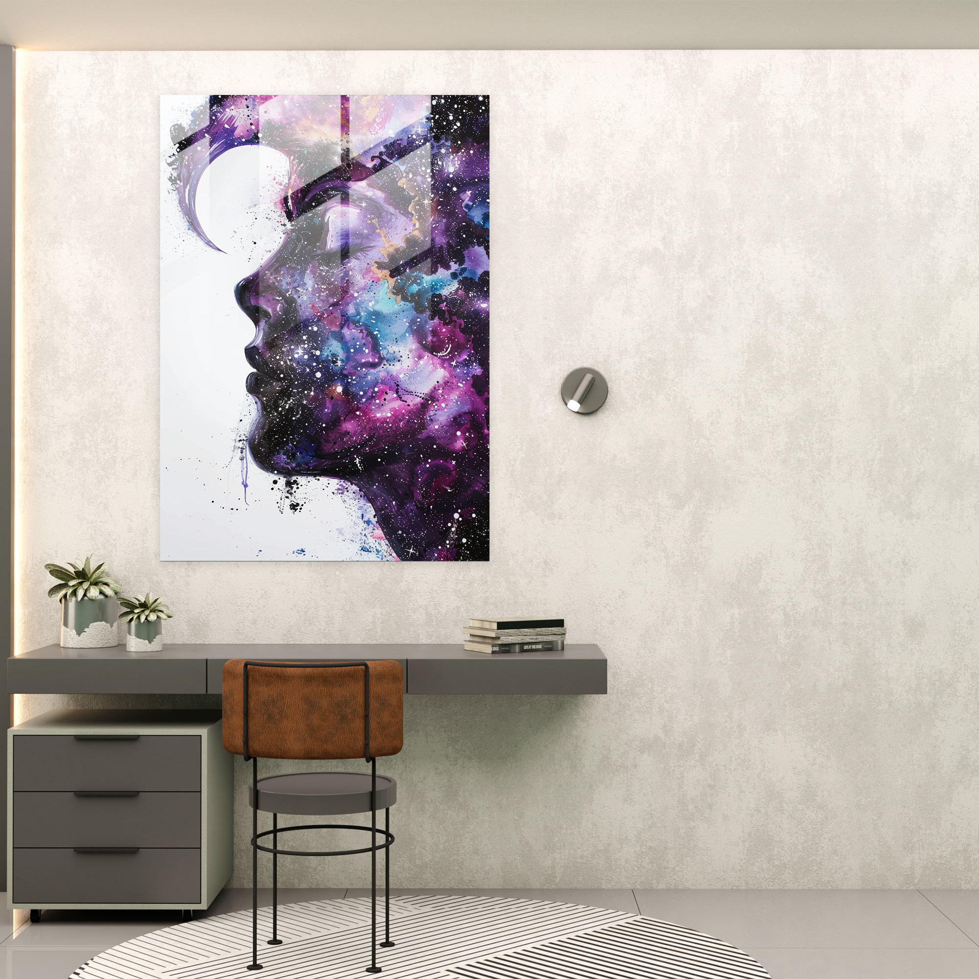 Ashvin Harrison Celestial Galaxies Glass Wall Art - Ashvin Harrison, Modern Art, Ashvin Harrison, Home Decoration