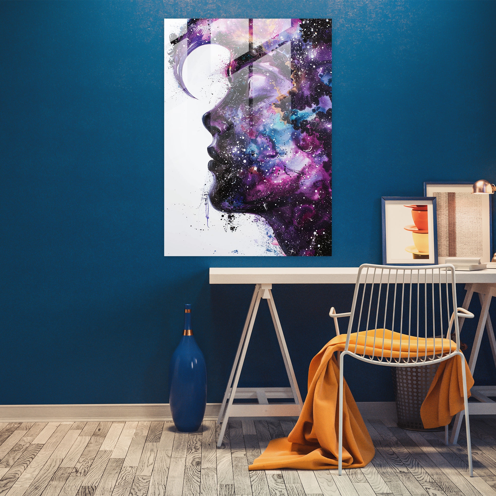 Ashvin Harrison Celestial Galaxies Glass Wall Art - Ashvin Harrison, Modern Art, Ashvin Harrison, Home Decoration
