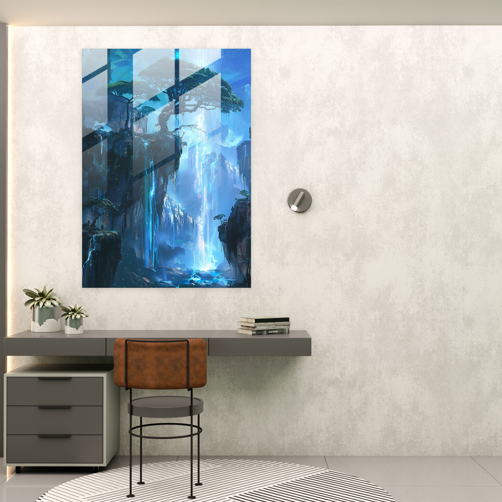 Ashvin Harrison Futuristic Landscapes Glass Wall Art - Ashvin Harrison, Wall Decoration, Glass Wall Art, Modern Art