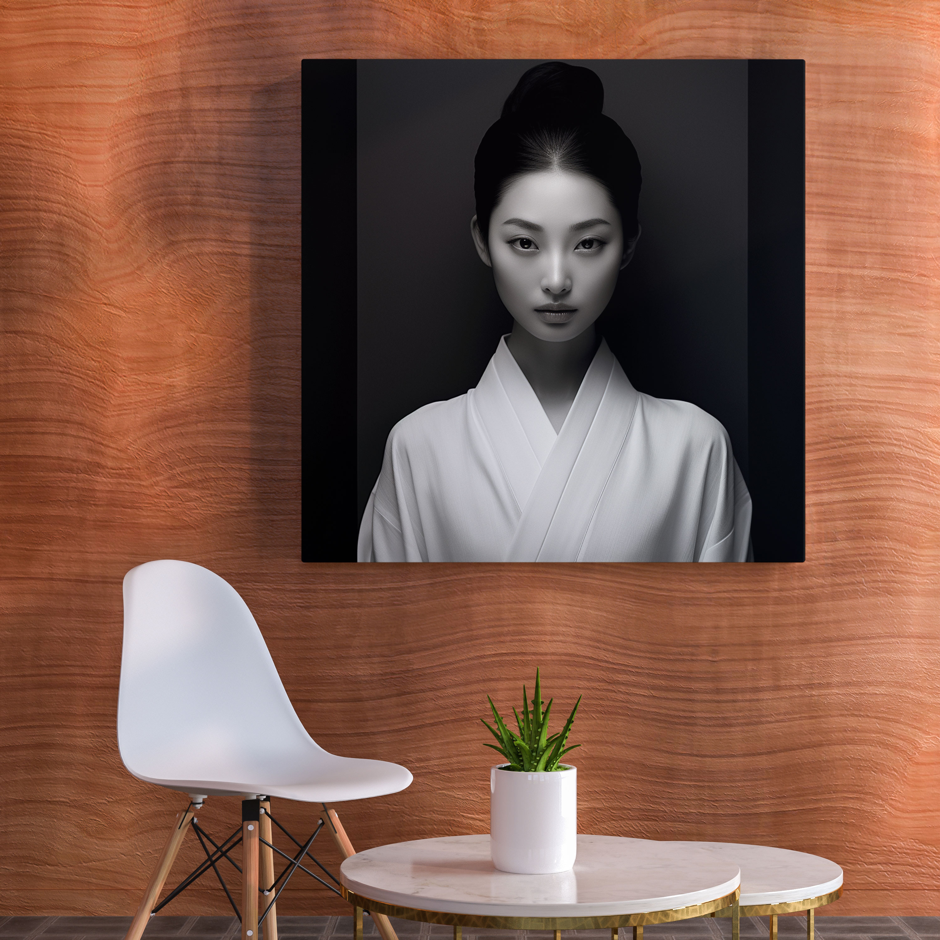 Asian Canvas Print - Minimalist Black And White Photography Wall Art - Asian, Canvas Wall Art, Home Decoration, Black And White