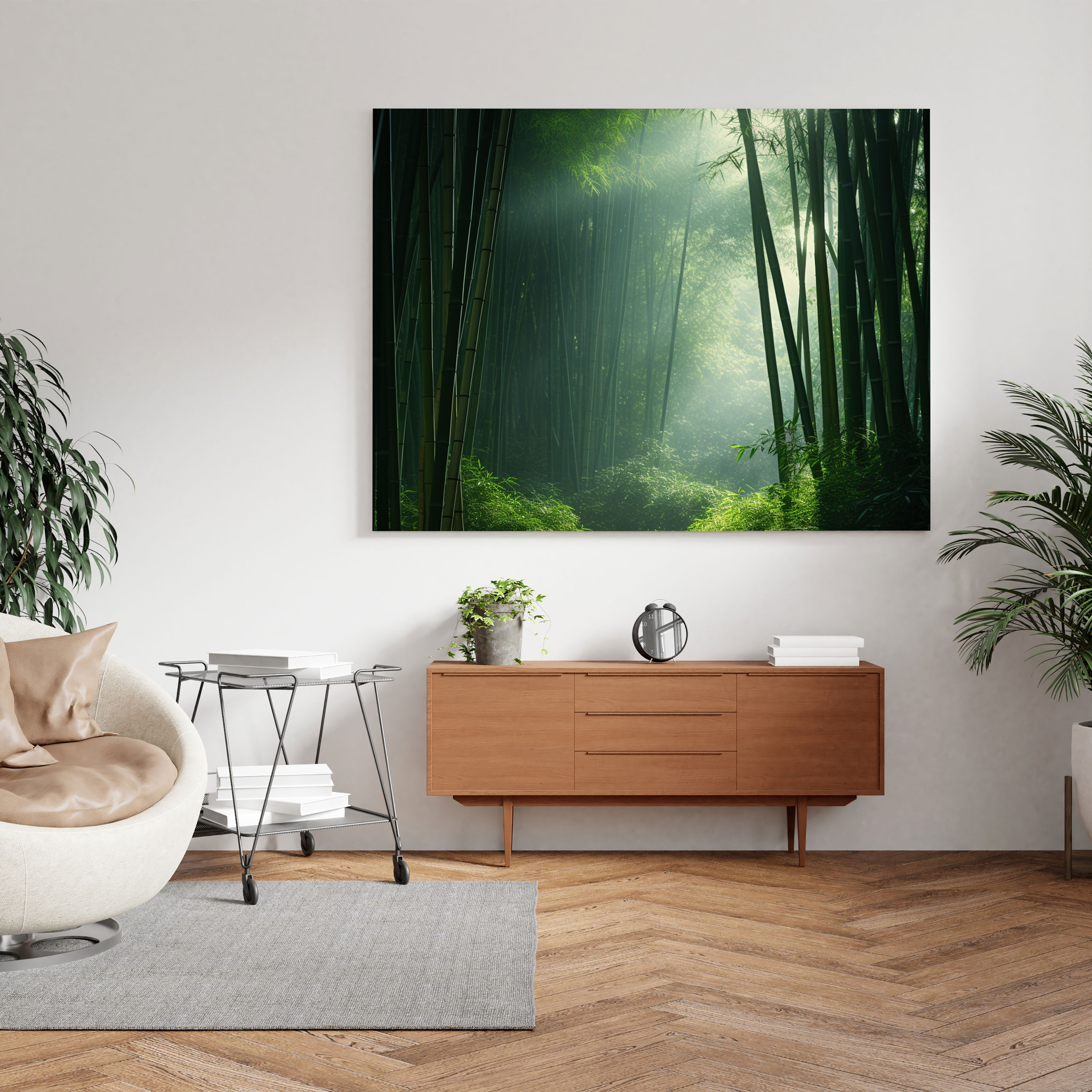 Asian Wall Decoration - Majestic Bamboo Forest Canvas Print - Asian, Wall Decoration, Tranquility, Asian