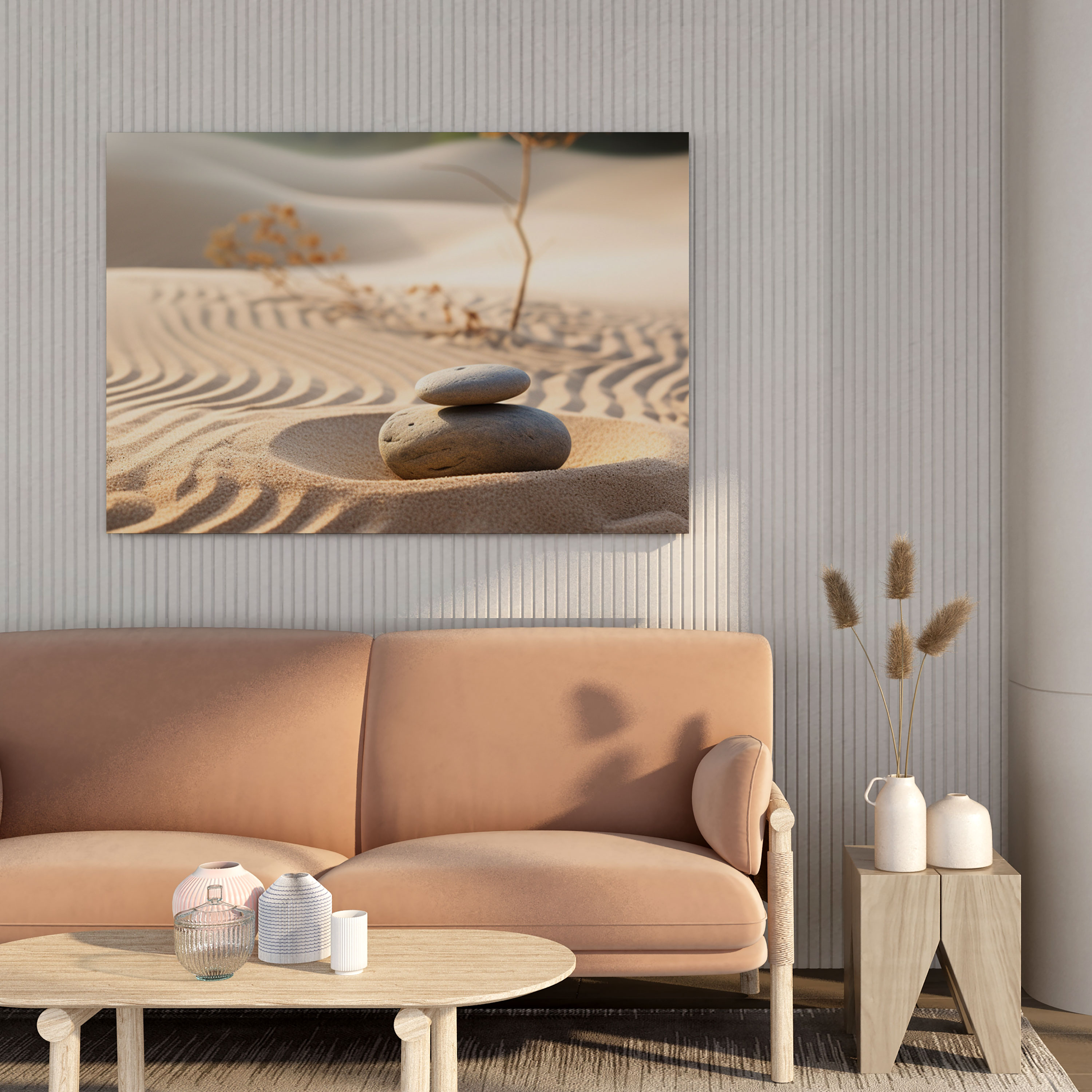 Asian Wall Art - Zen Garden Meditation Canvas Print - Asian, Peaceful Scene, Asian, Canvas Wall Art