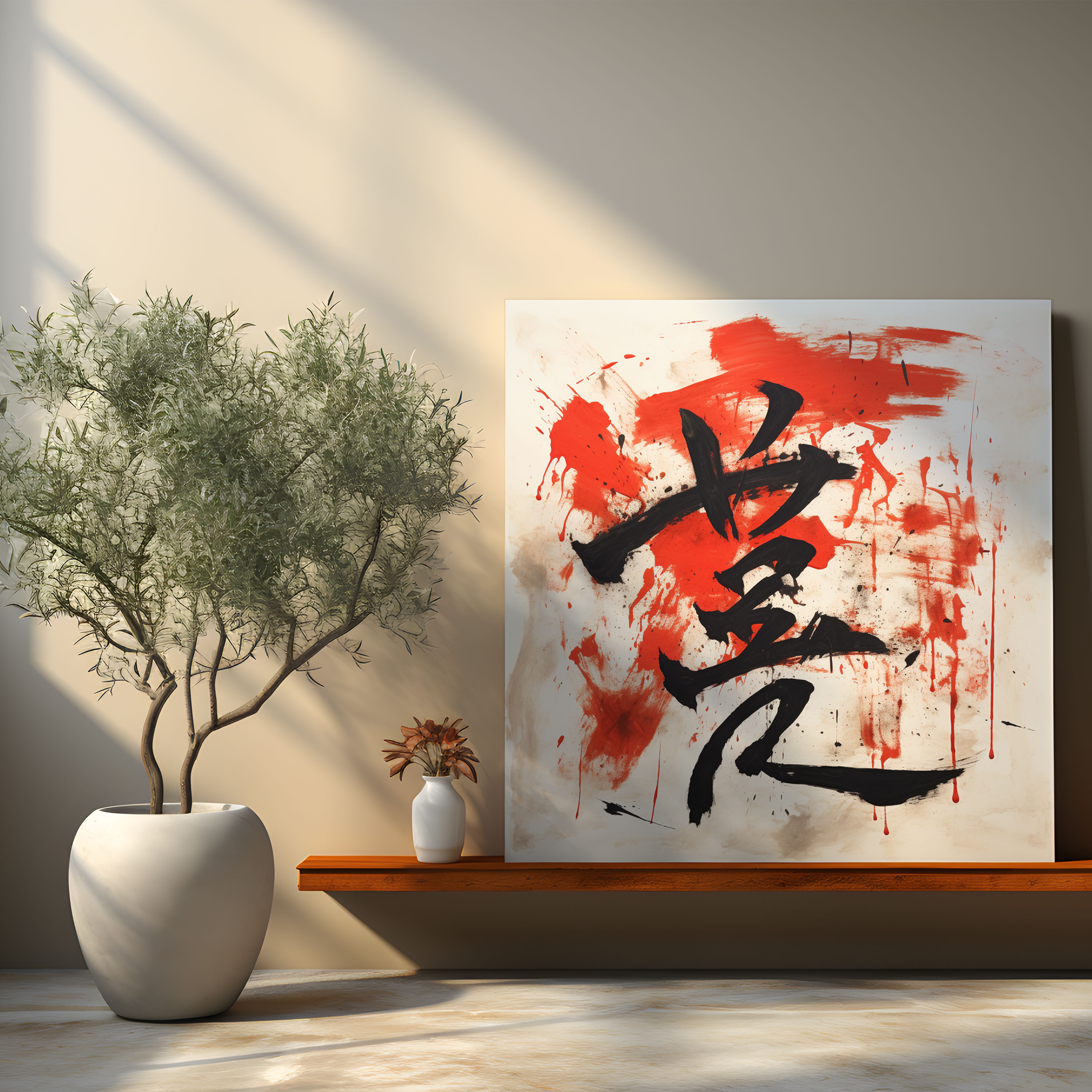 Asian Wall Art - Wisdom In Calligraphy - Asian, Canvas, Wall Art, Home Decoration