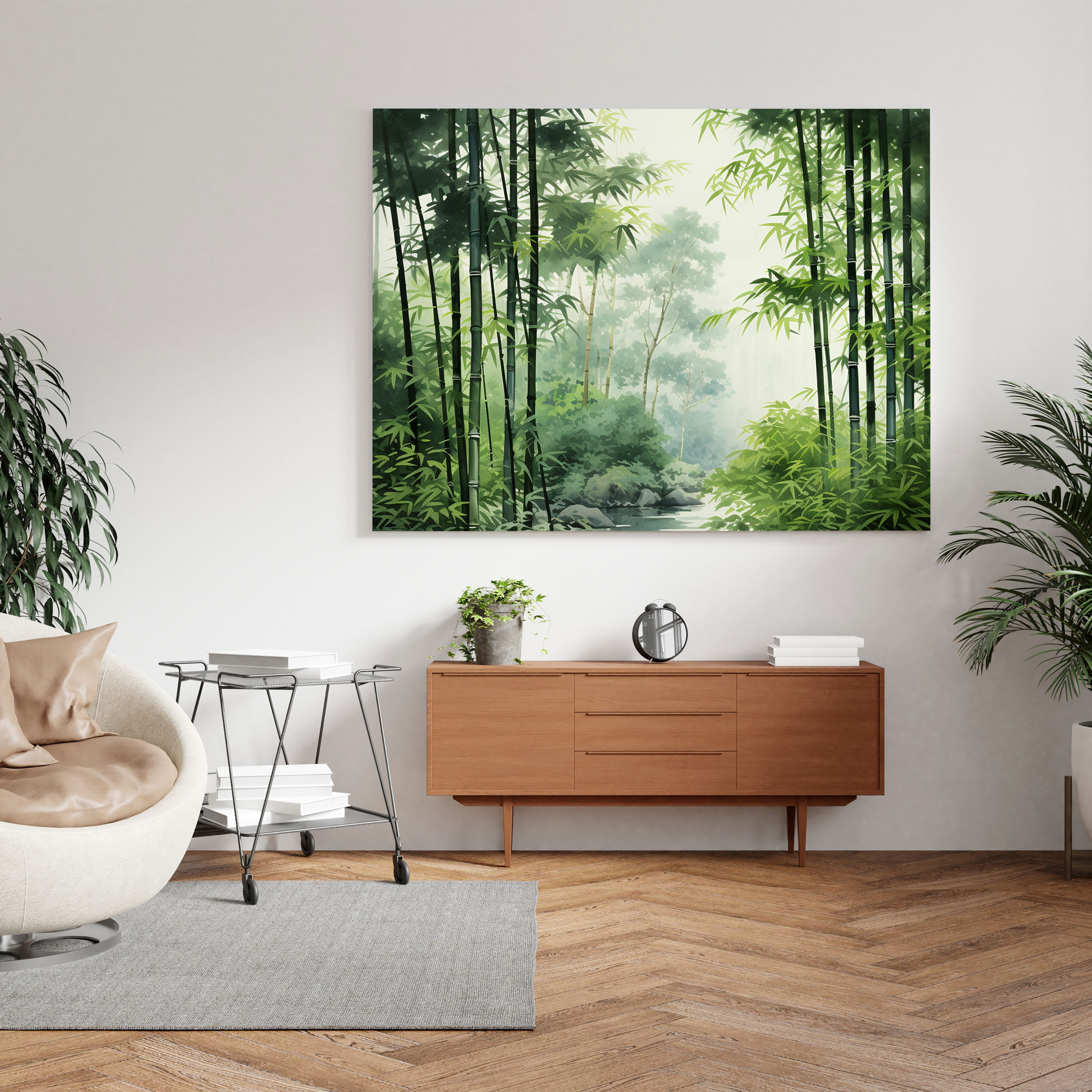 Asian Canvas Print: Tranquil Bamboo Forest - Asian, Asian, Tranquility, Canvas