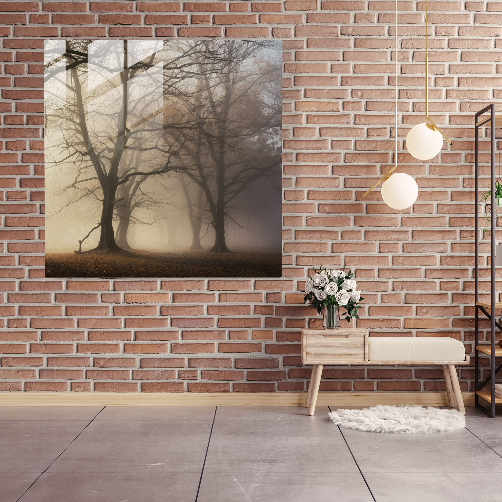 Autumn Enigma Glass Print - Autumn, Glass Art, Glass Wall Art, Home Decoration