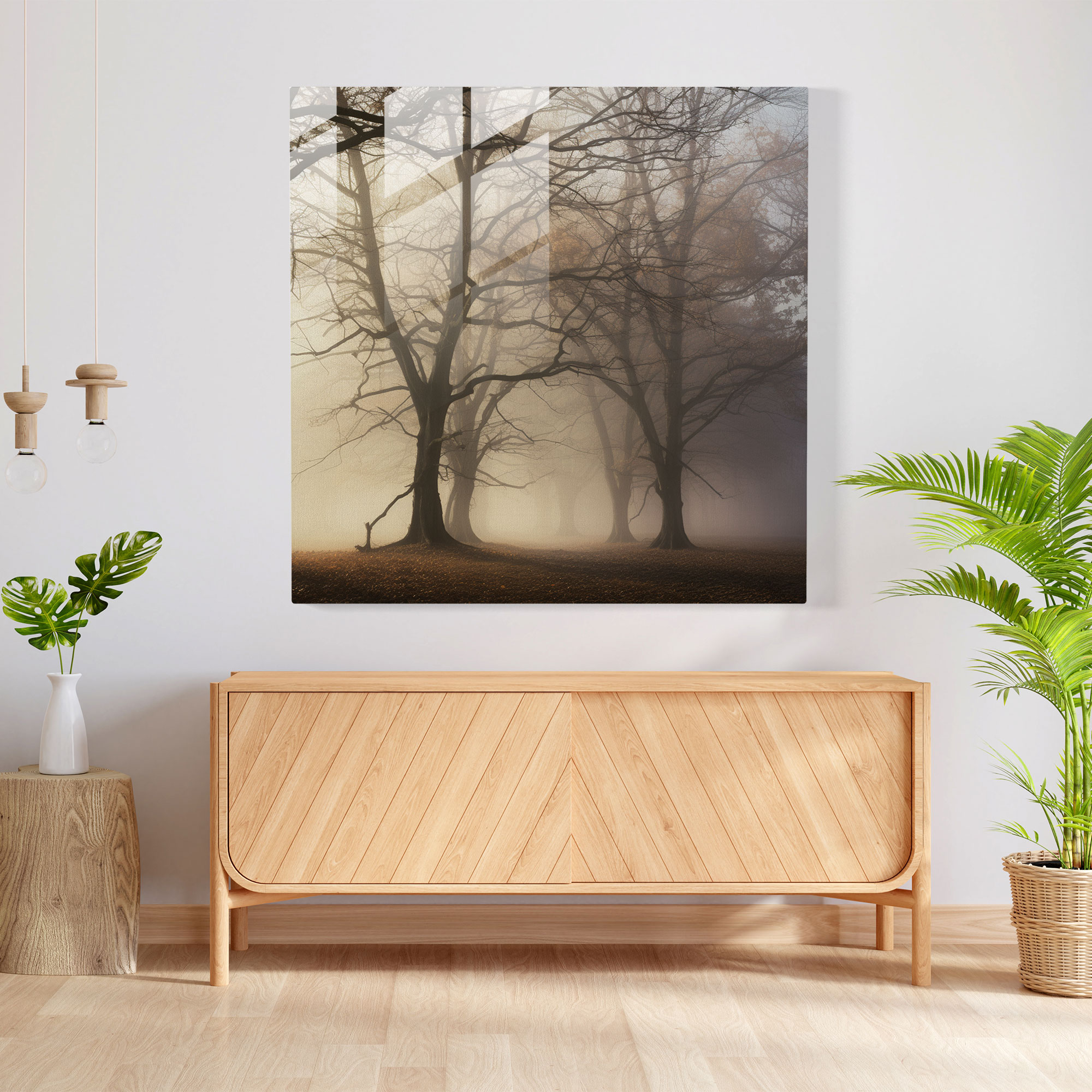 Autumn Enigma Glass Print - Autumn, Glass Art, Glass Wall Art, Home Decoration