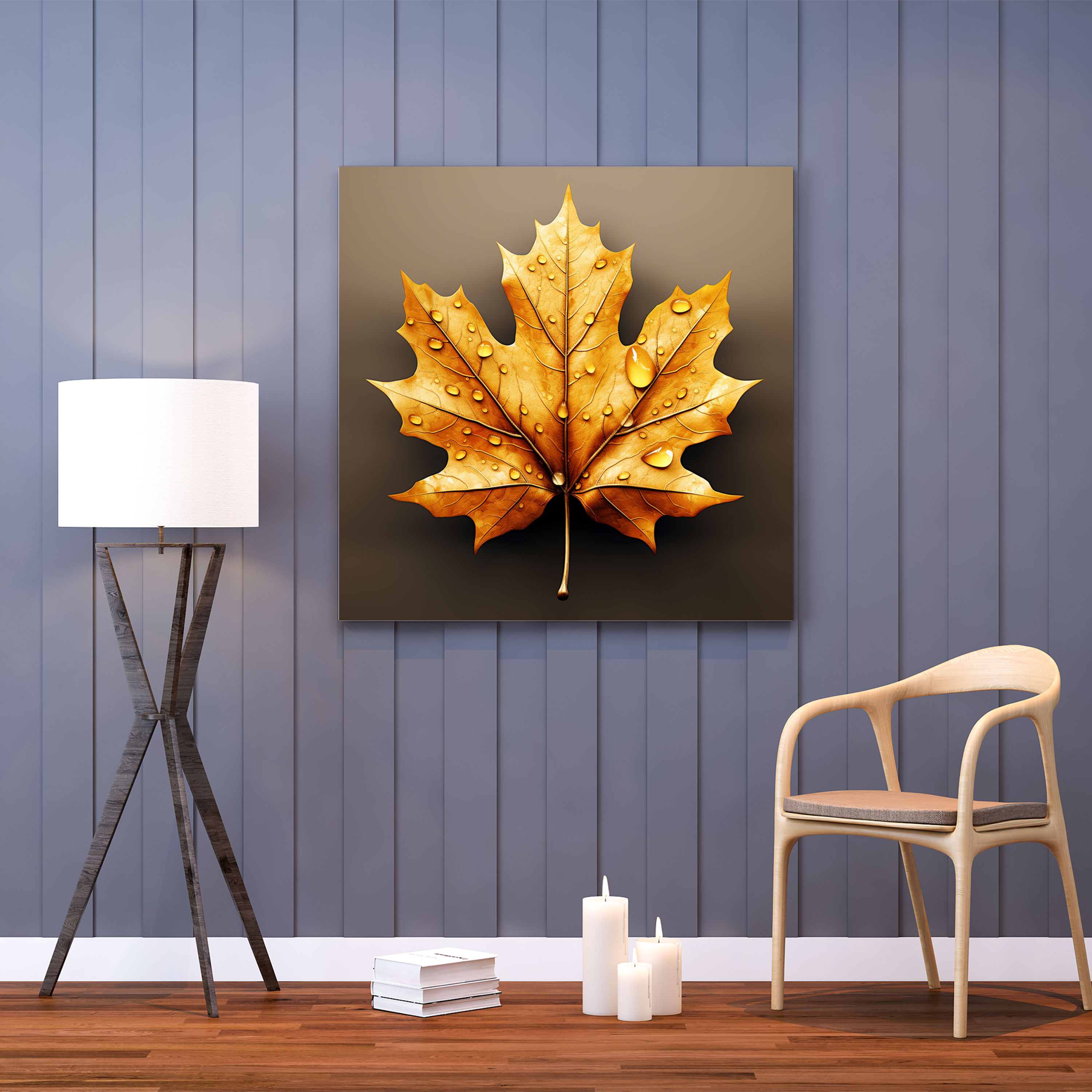 Autumn Canvas Print - Realistic Maple Leaf Wall Art - Autumn, Wall Decoration, Canvas Wall Art, Maple Leaf