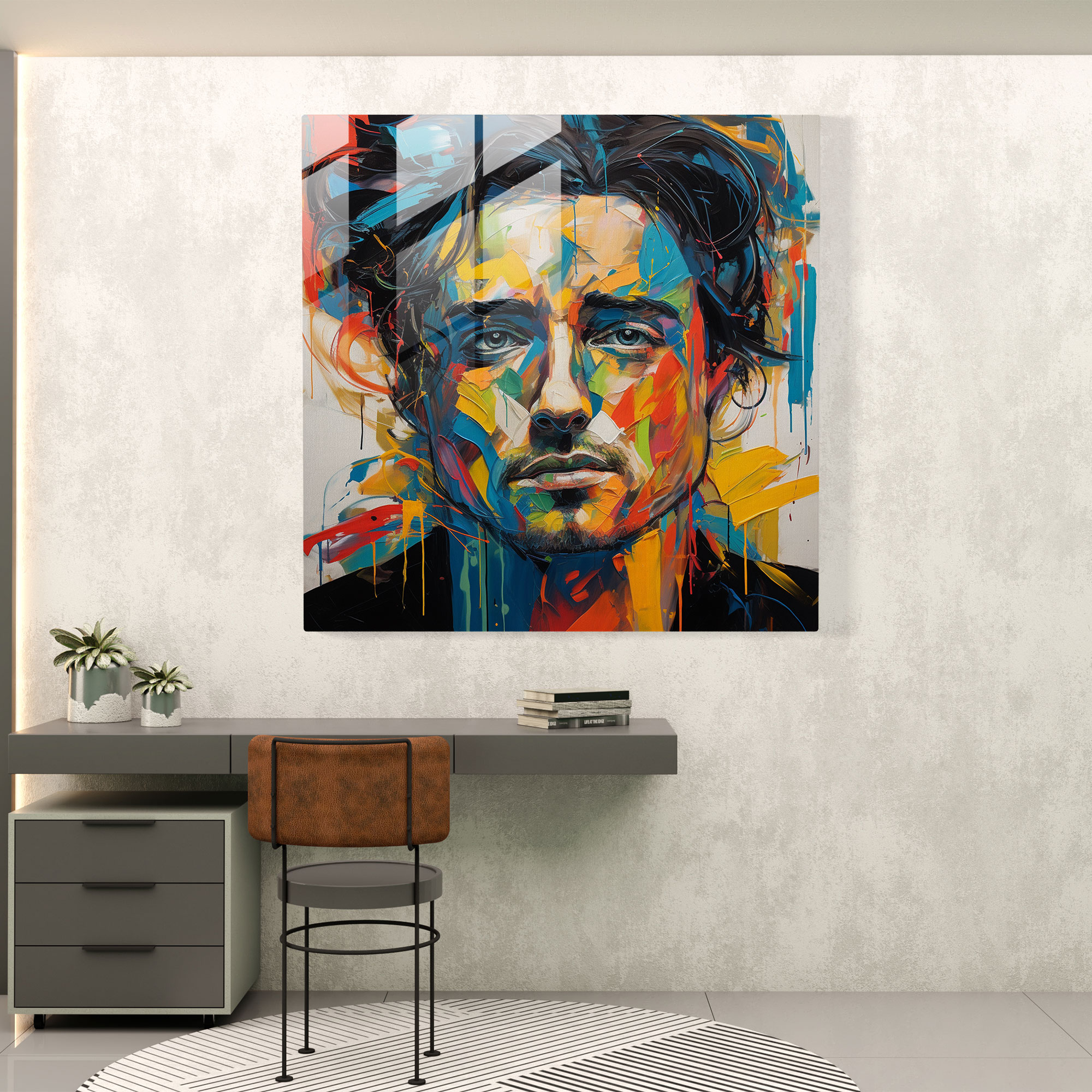 Neo-Expressionist Basquiat Glass Print - Basquiat, Basquiat, Glass Art, Home Decoration