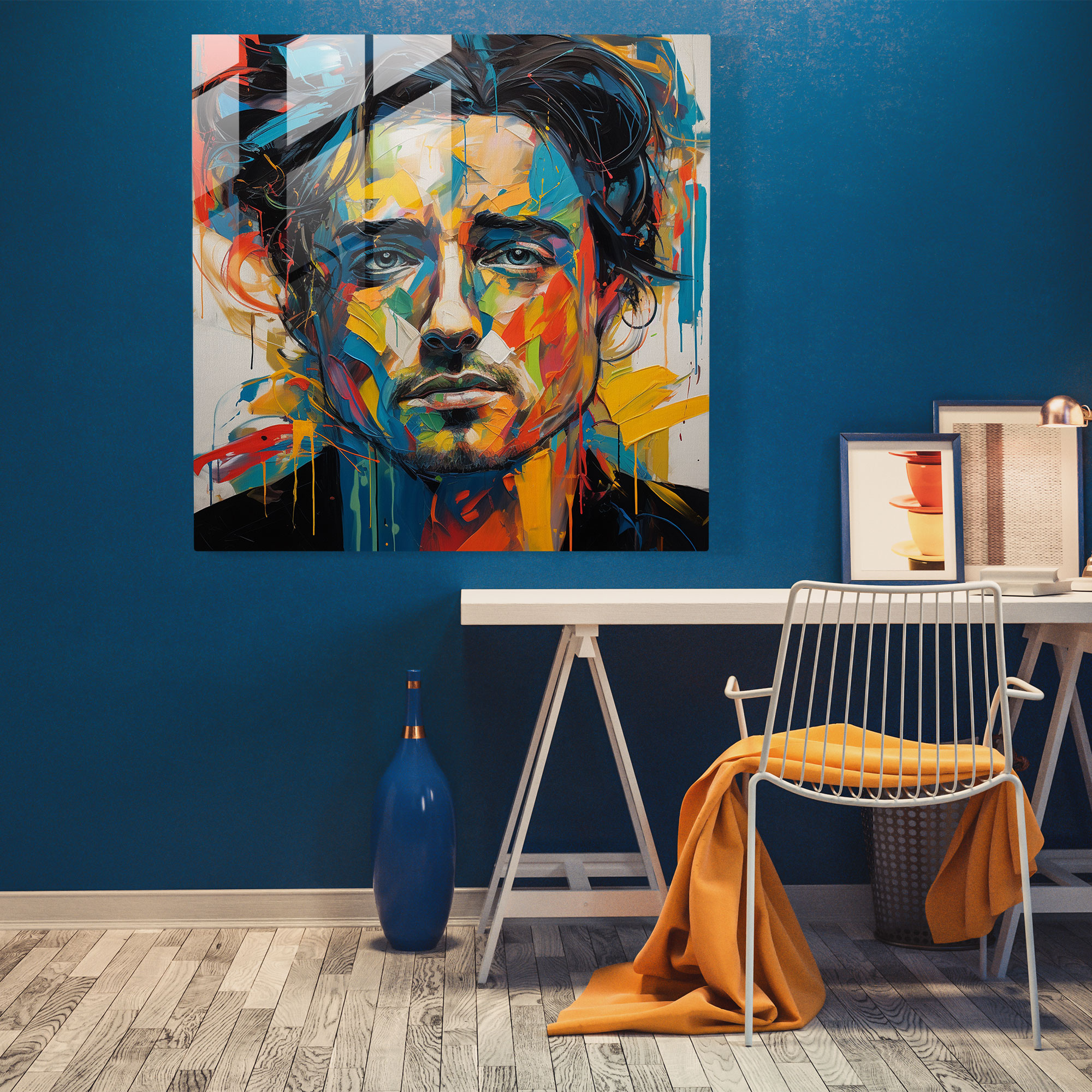 Neo-Expressionist Basquiat Glass Print - Basquiat, Basquiat, Glass Art, Home Decoration