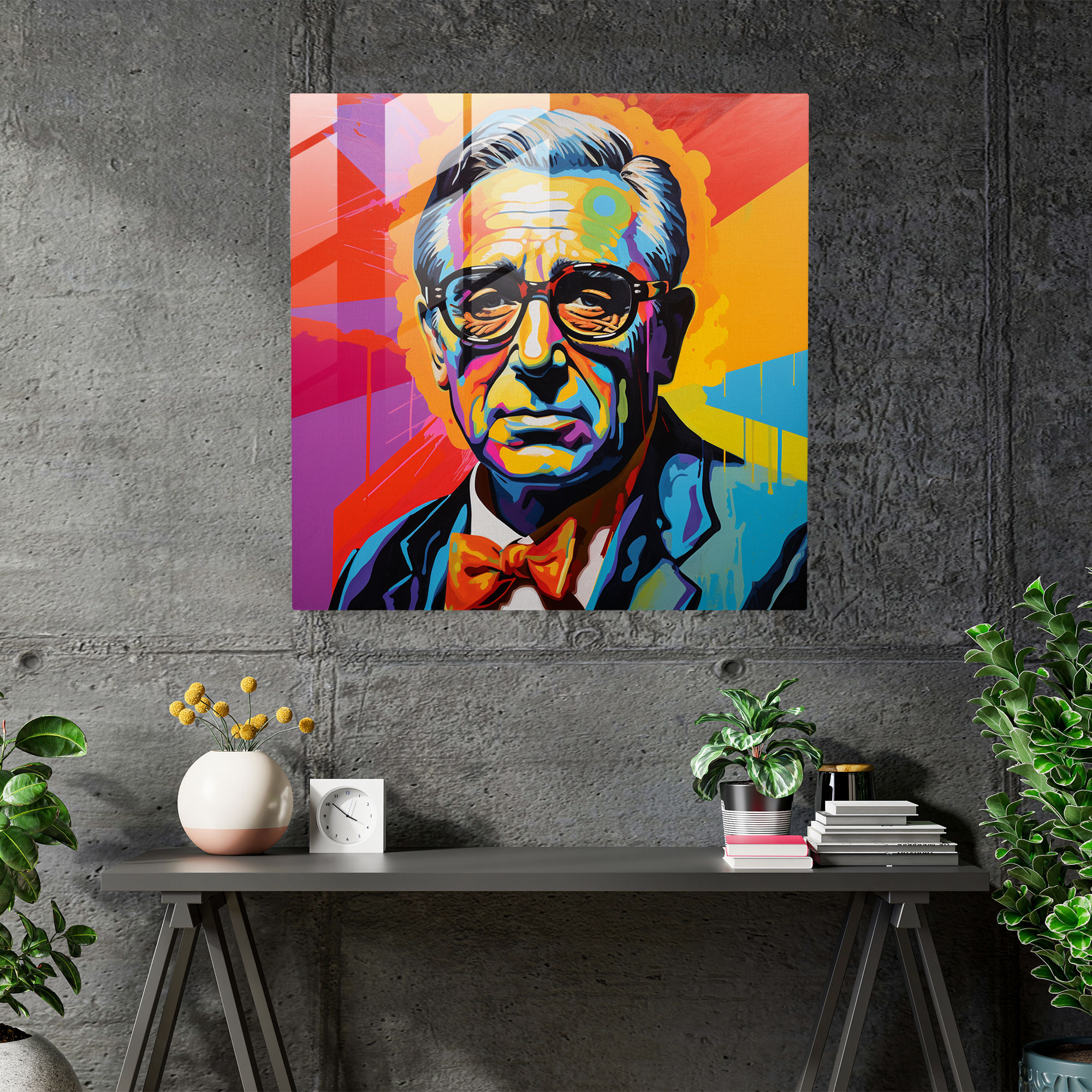 Basquiat Glass Print - Thought-Provoking Portrait - Basquiat, Wall Decoration, Pop Art, Basquiat