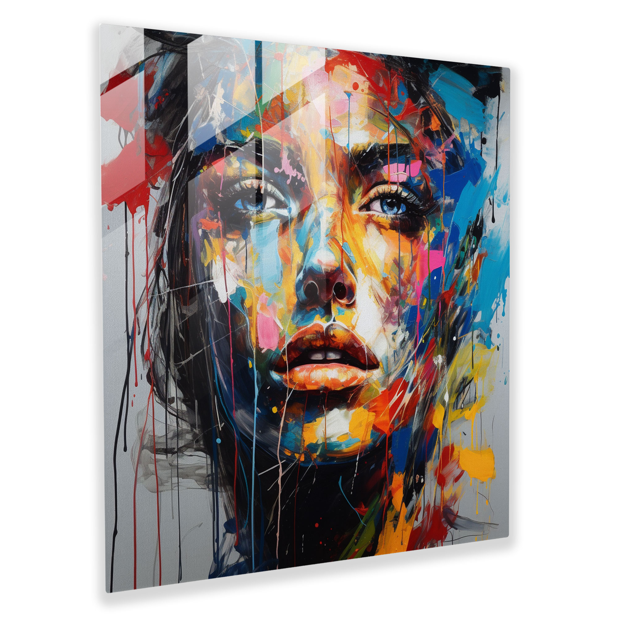 Basquiat Glass Print - Emotive Neo-Expressionism - Basquiat, Personal Emotions, Modern Art, Wall Decoration