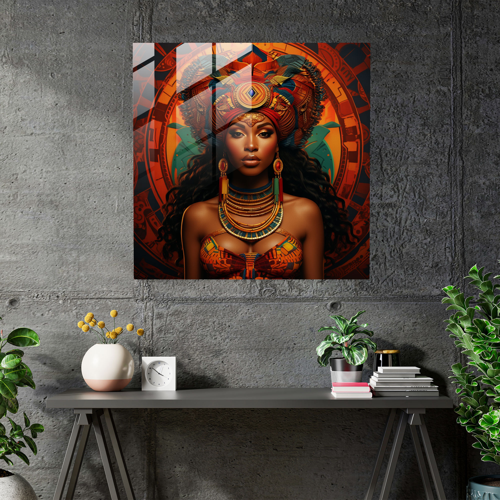 Basquiat Glass Print - African Heritage - Basquiat, Glass Wall Art, Glass Print, Glass Art